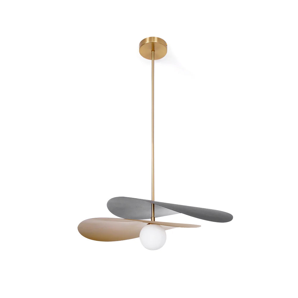 Pendant Light Metal Glass 21.7 in Ceiling Dining Room Kitchen Modern Mid Century Hanging Fixture | Thomler