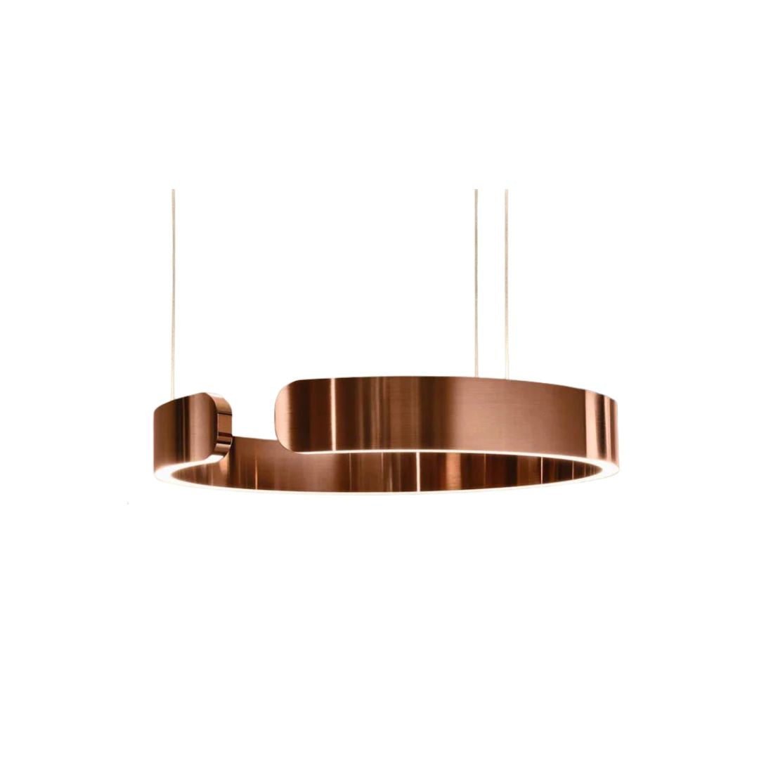 Pendant Light Aluminium Integrated LED 50.0 cm Adjustable Dining Room Living Room Hallway Ceiling Lamp Modern Minimalist Ring Design | Thomler
