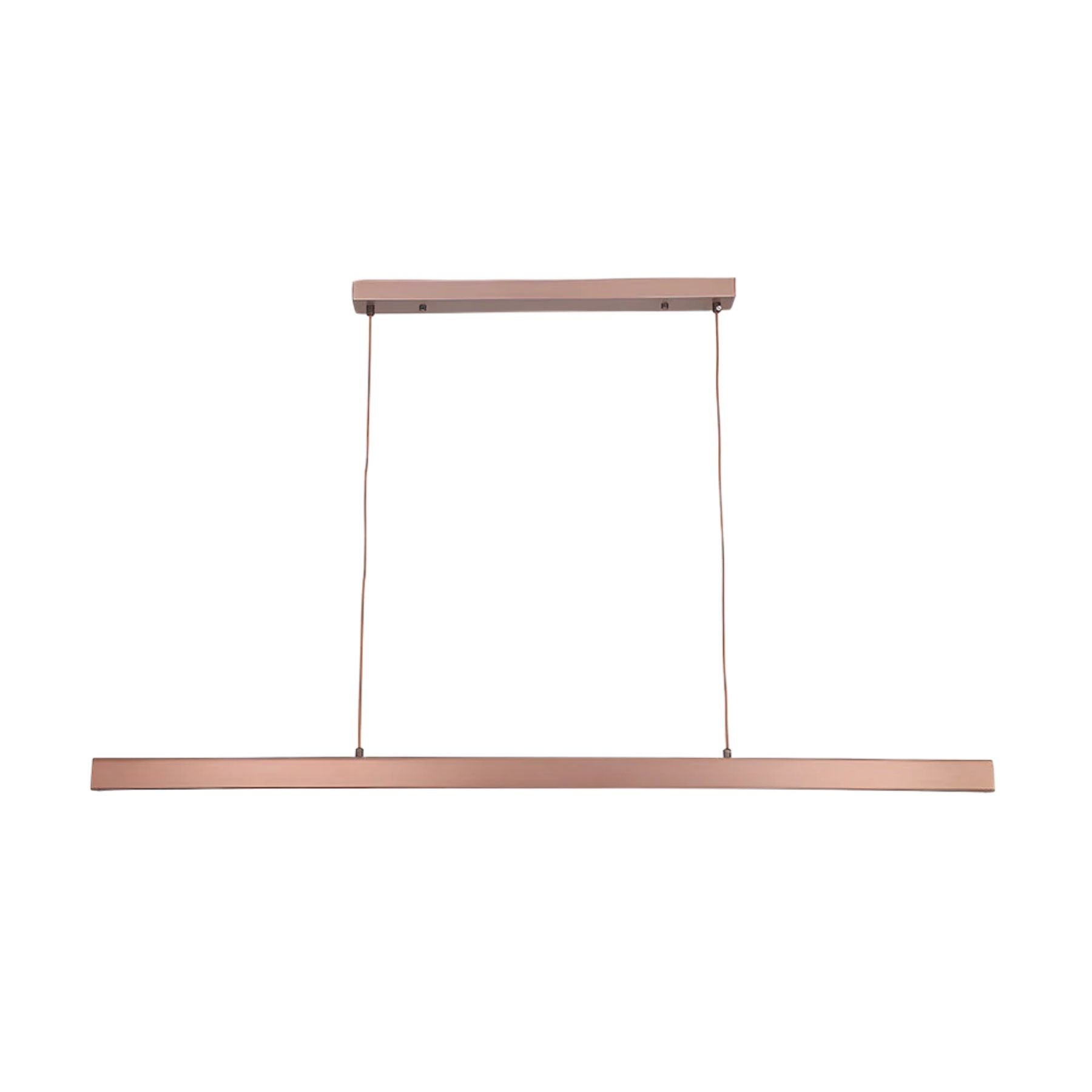 Pendant Light Metal LED 120.0 cm Black Kitchen Island Dining Table Linear Hanging Ceiling Lamp Adjustable Scandinavian Minimalist | Thomler