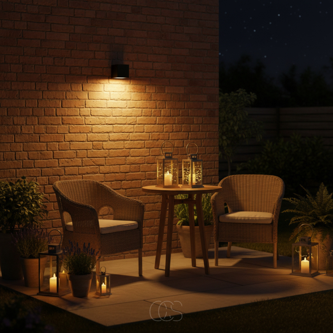 Solar-Powered LED Wall Light for Outdoor Garden Patio Yard Fence Pathway Deck Lighting | Wireless Weatherproof Auto Dusk-to-Dawn Sconce | Thomler