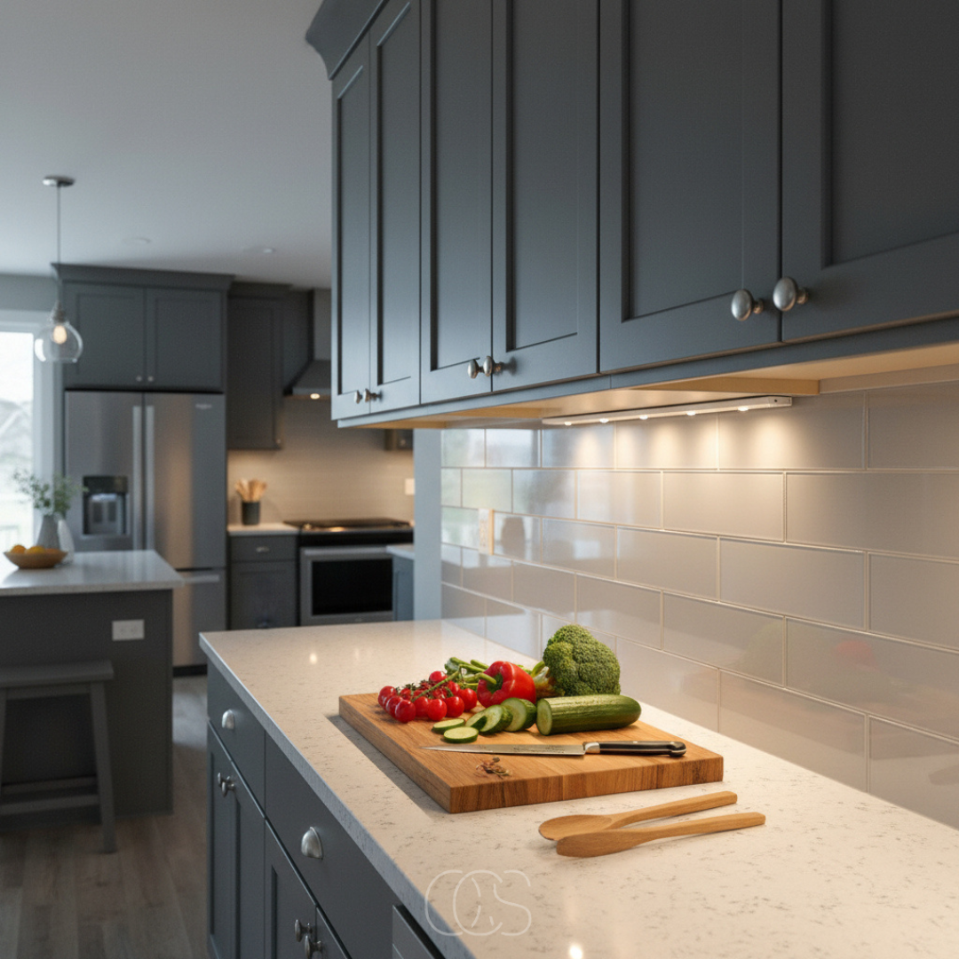 Rechargeable Motion-Sensing LED Under-Cabinet Light Bar with Magnetic Mount & USB-C Charging | Thomler