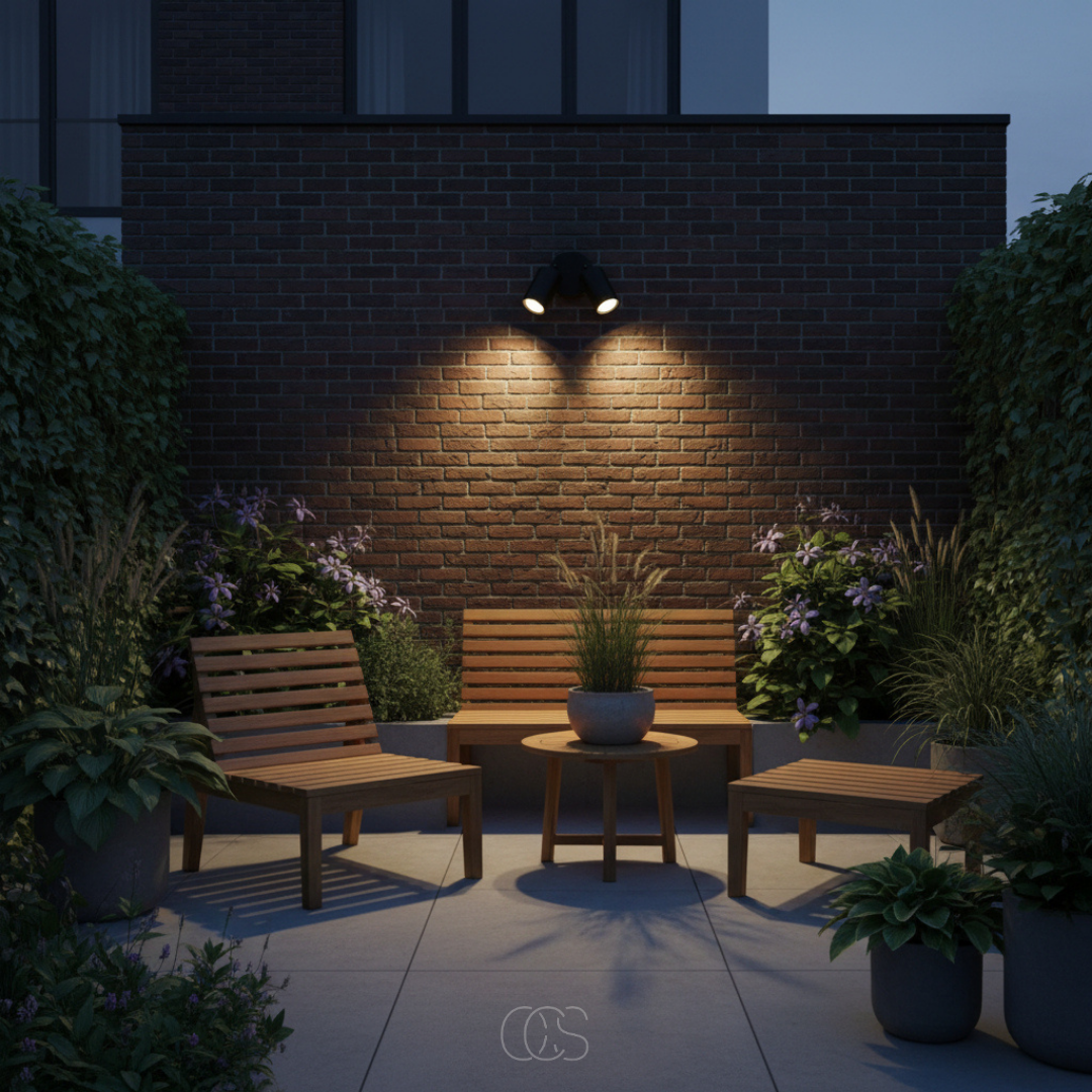Outdoor LED Wall Spotlight with Adjustable Dual Heads – Weatherproof Directional Security Light for Home Exterior, Patio, Driveway & Garden | Thomler