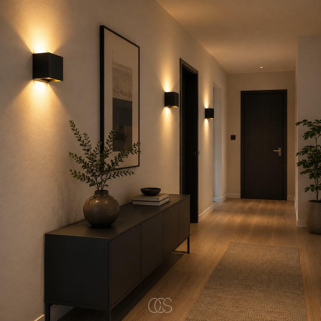 Rechargeable Battery-Powered Wall Sconce with Motion Sensor & Magnetic Mount for Hallways & Stairways | Thomler
