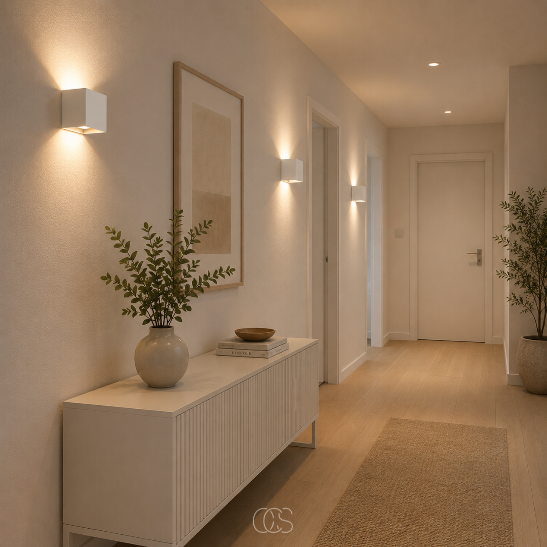 Rechargeable Battery-Powered Wall Sconce with Motion Sensor & Magnetic Mount for Hallways & Stairways | Thomler