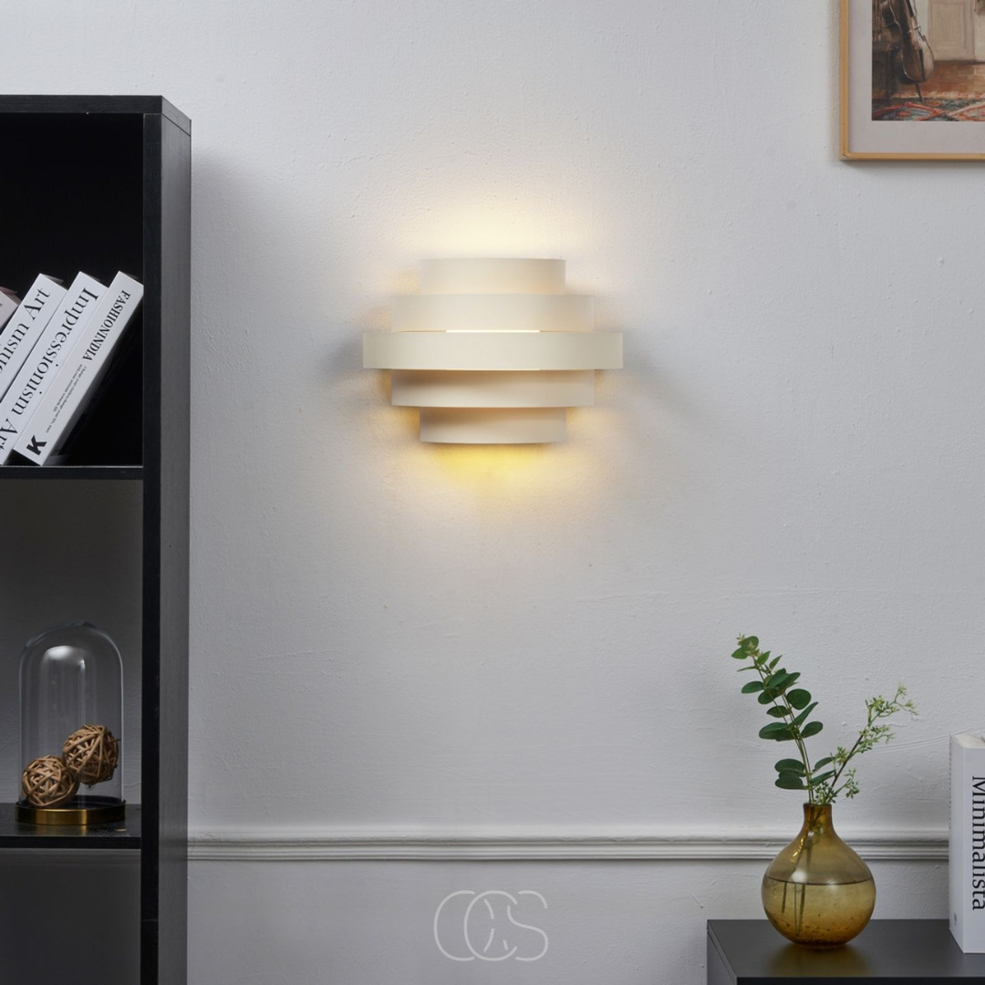 Modern LED Wall Sconce with 3-Level Dimming & Warm White Light for Bedroom, Living Room, Hallway | Thomler