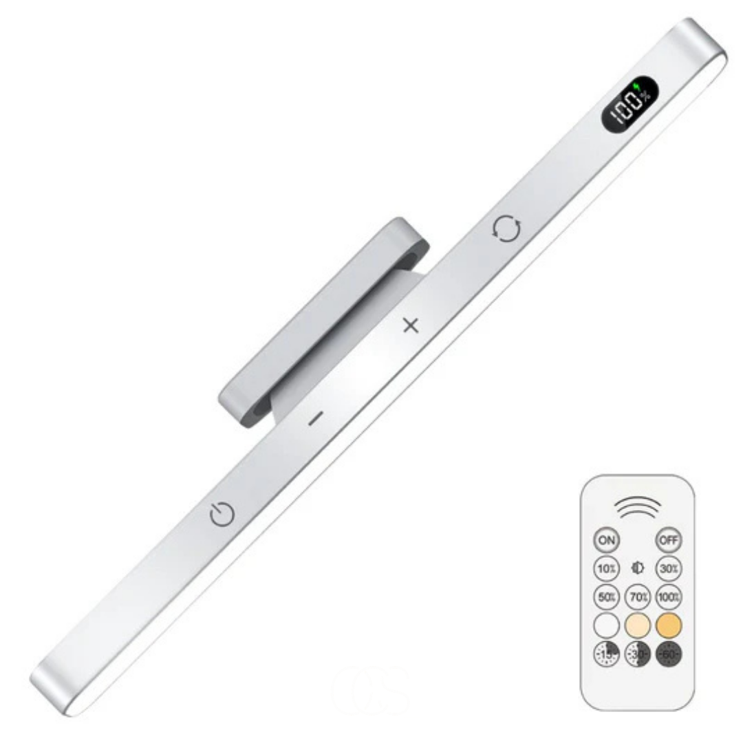 Rechargeable Magnetic LED Under Cabinet Light with Remote Control - Wireless Battery Powered Bar Light for Kitchen, Closet, Hallway & Stairs | Thomler