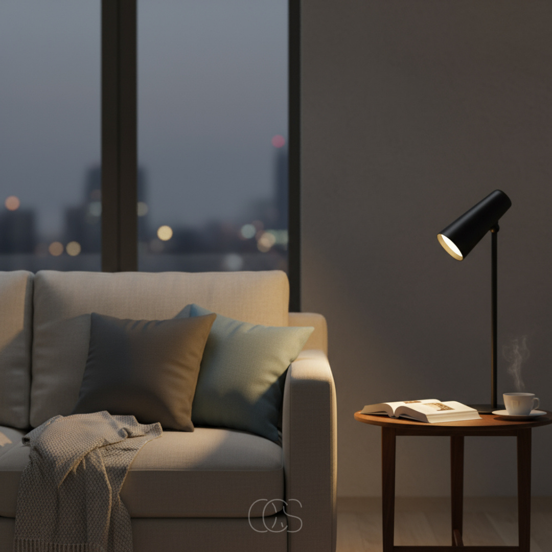 Cordless Adjustable Desk Lamp with 3 Brightness Modes & USB-C Charging for Office Home Reading | Thomler