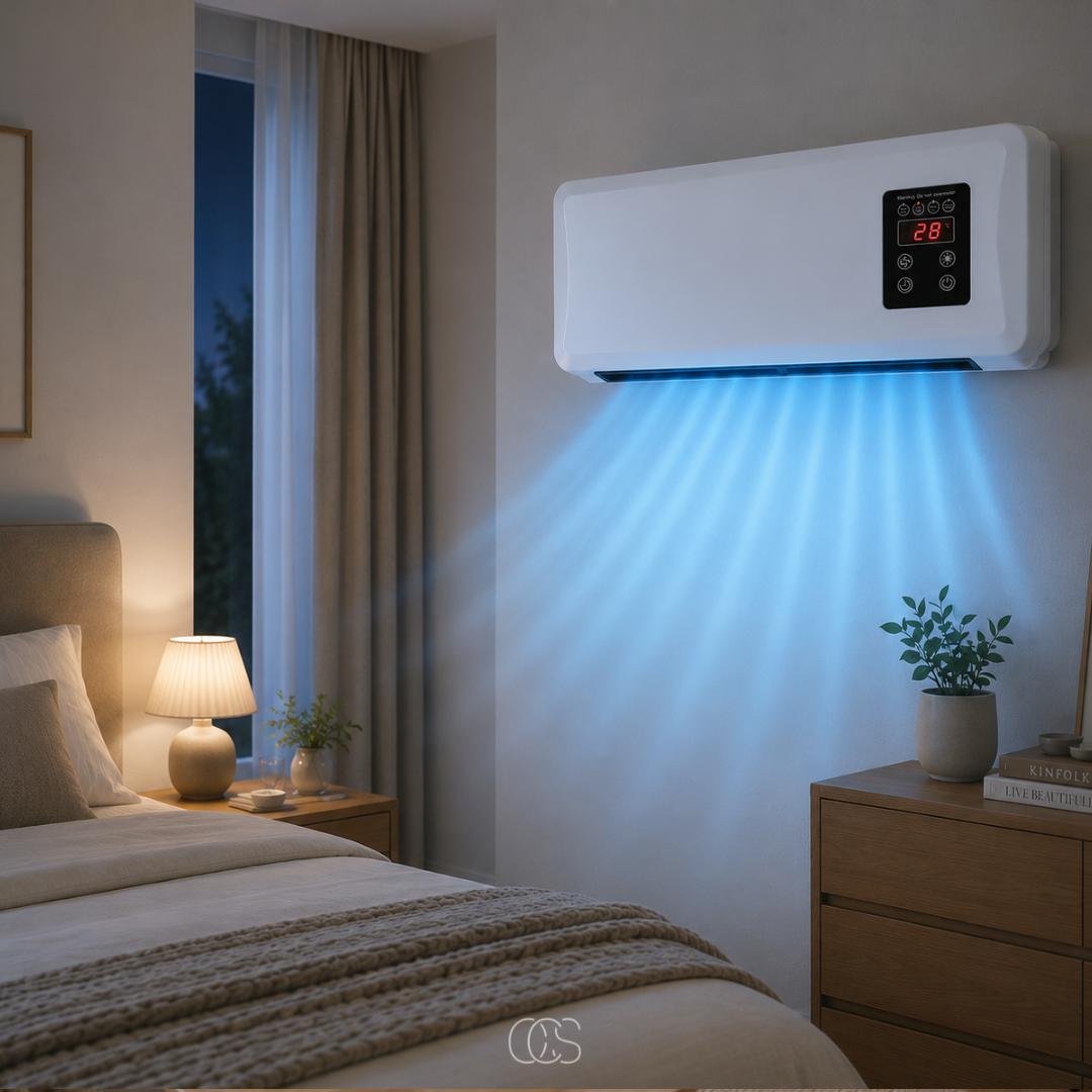 Wall-Mounted Heater Fan with Built-In Clothes Drying Rack & Remote Control for Bathroom Bedroom | Thomler