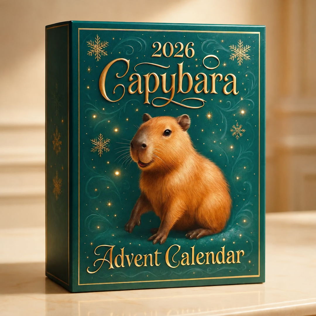 Capybara Countdown Calendar with Daily Surprise Charms – 24 Days of Holiday Fun | Thomler