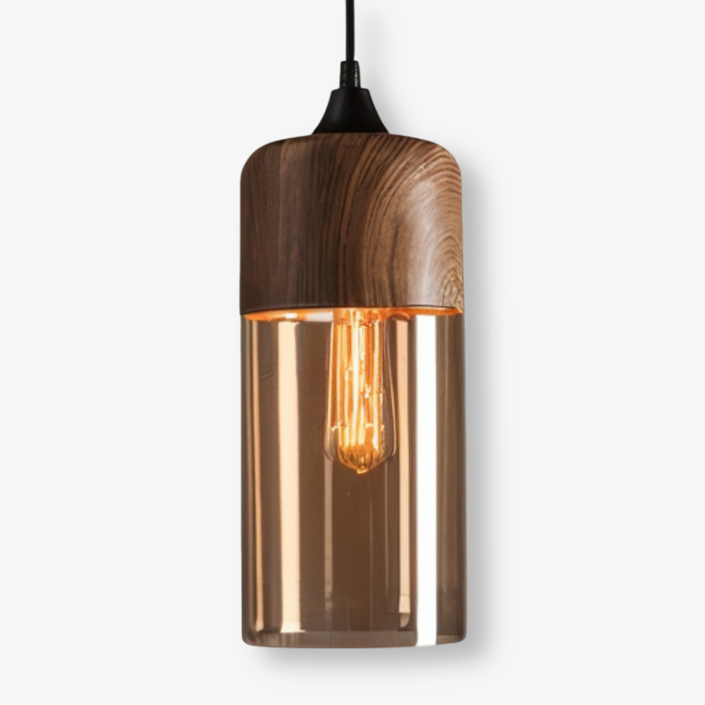 Pendant Light Glass 25.4 cm Tinted Shade Dining Room Kitchen Island Scandinavian Retro Hanging Ceiling Lamp Adjustable | Thomler