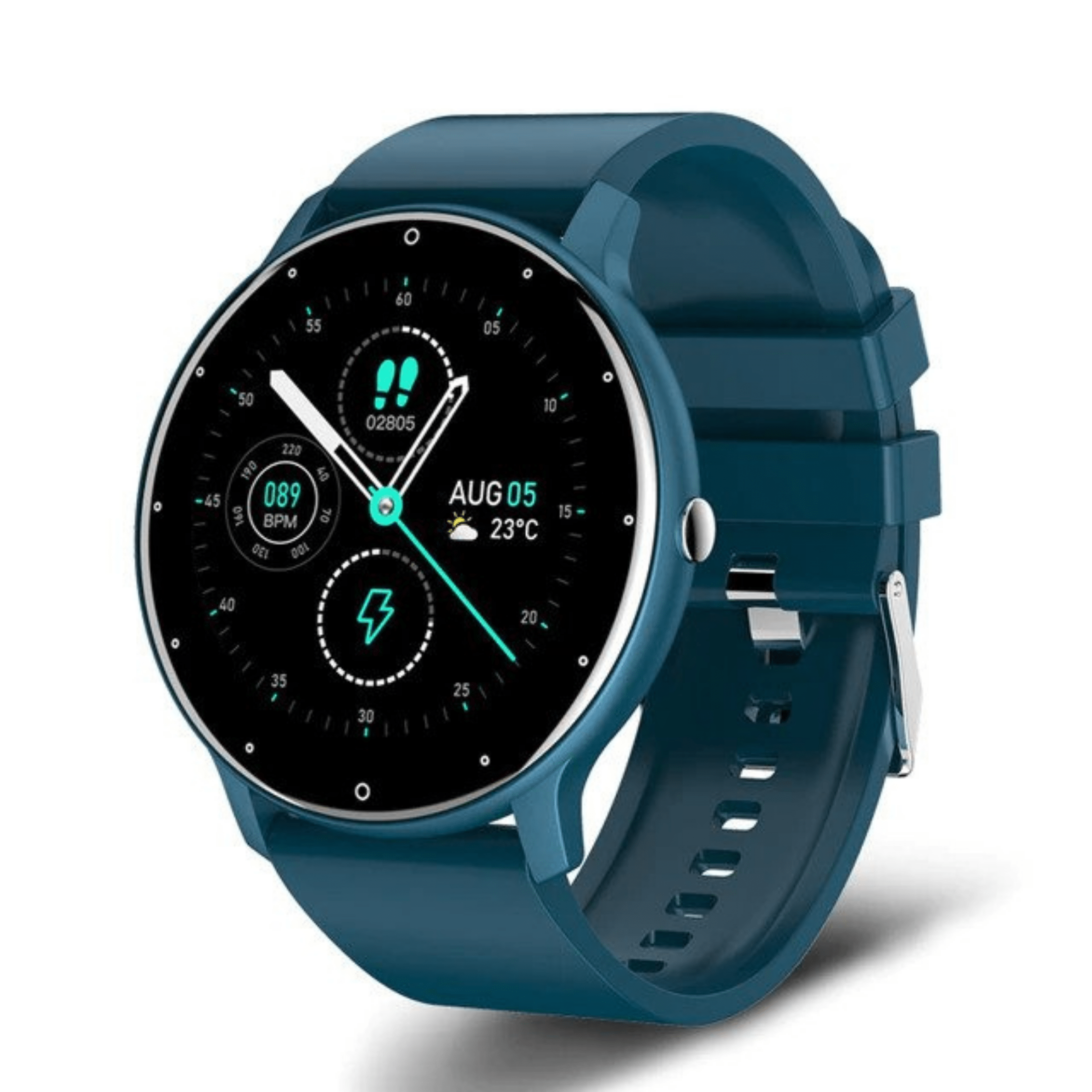 Fitness Smartwatch with Heart Rate Monitor, Call & Text Alerts, Bluetooth Activity Tracker for iPhone & Android | Thomler