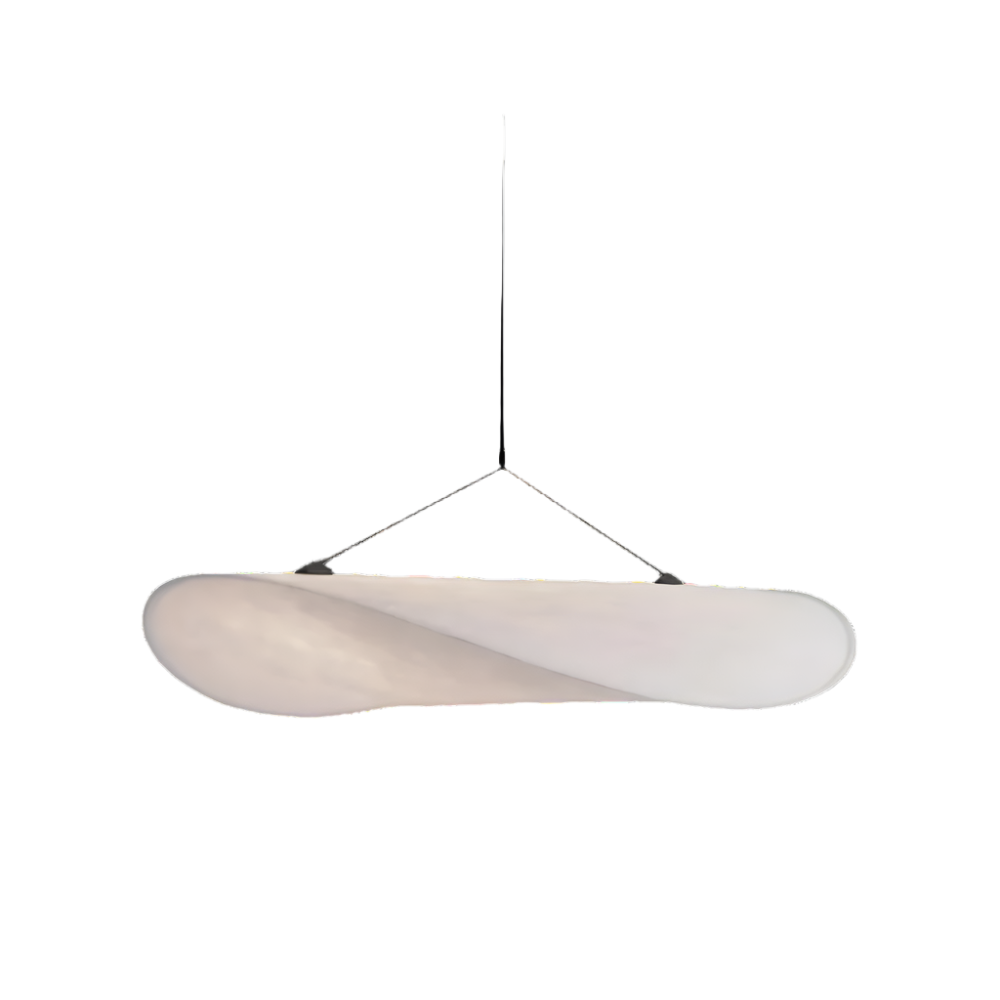 Pendant Light Handwoven Silk Shade Up To 80.0 cm White Dining Room Bedroom Japandi Scandinavian Hanging Ceiling Lamp | Thomler