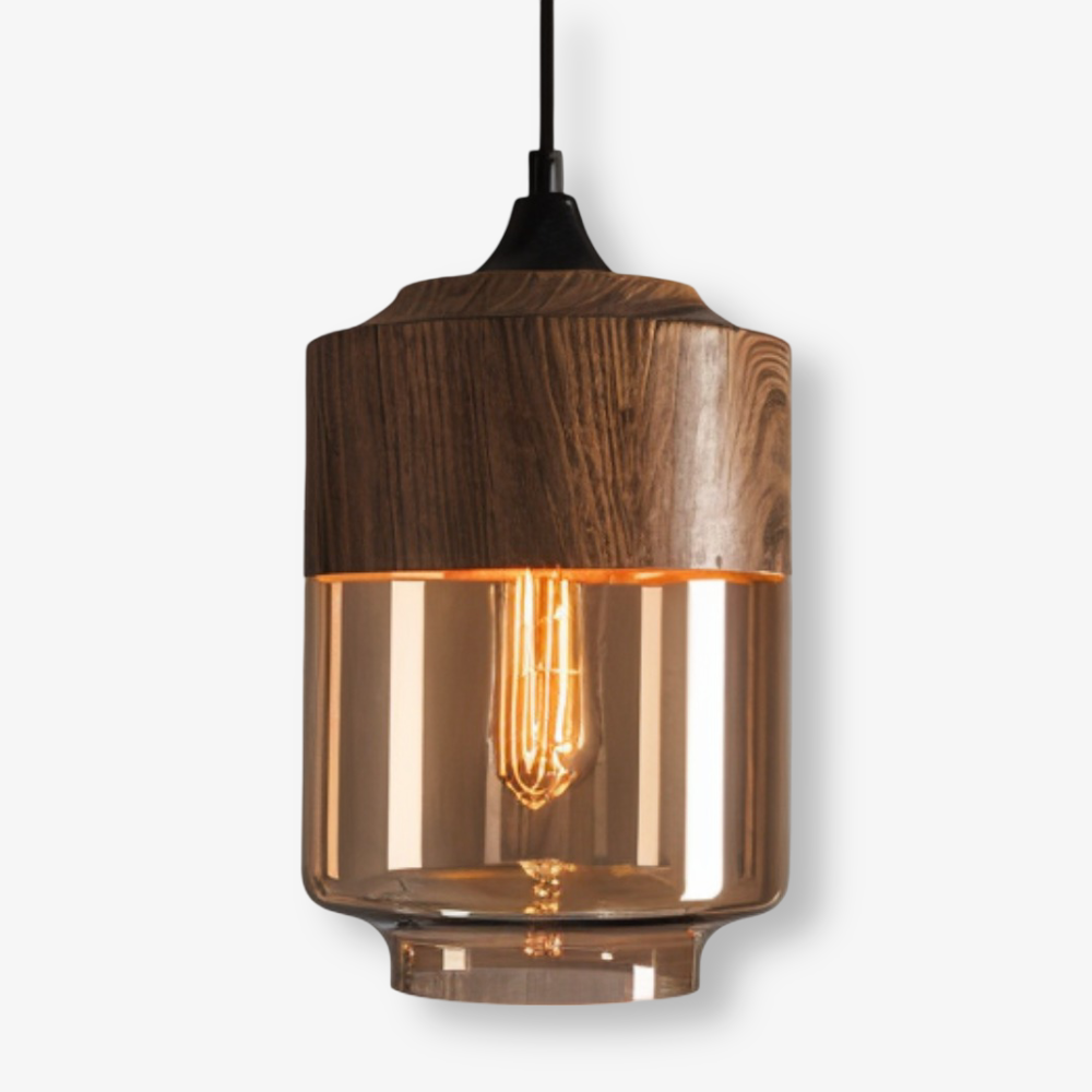 Pendant Light Glass 25.4 cm Tinted Shade Dining Room Kitchen Island Scandinavian Retro Hanging Ceiling Lamp Adjustable | Thomler