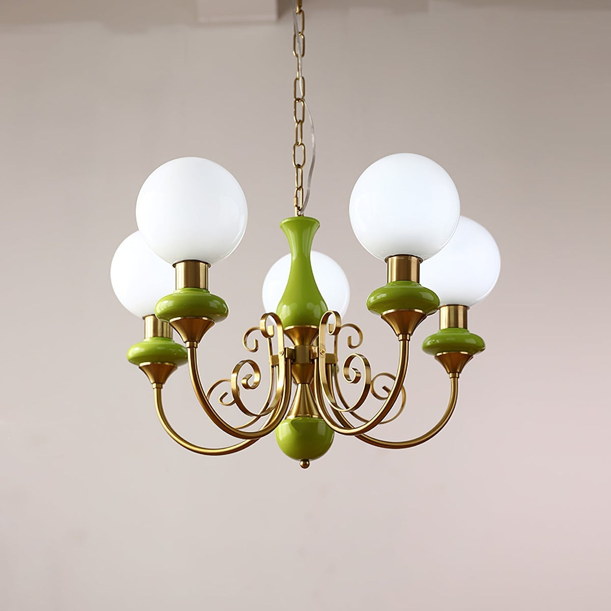 Multi-Globe Pendant Chandelier for Dining Room – Iron Frame with Frosted Glass Shades – Modern Farmhouse Ceiling Light – Adjustable Chain | Thomler