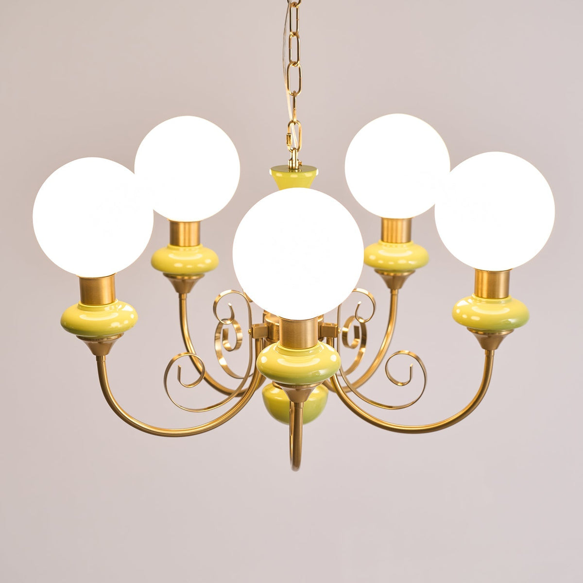 Multi-Globe Pendant Chandelier for Dining Room – Iron Frame with Frosted Glass Shades – Modern Farmhouse Ceiling Light – Adjustable Chain | Thomler