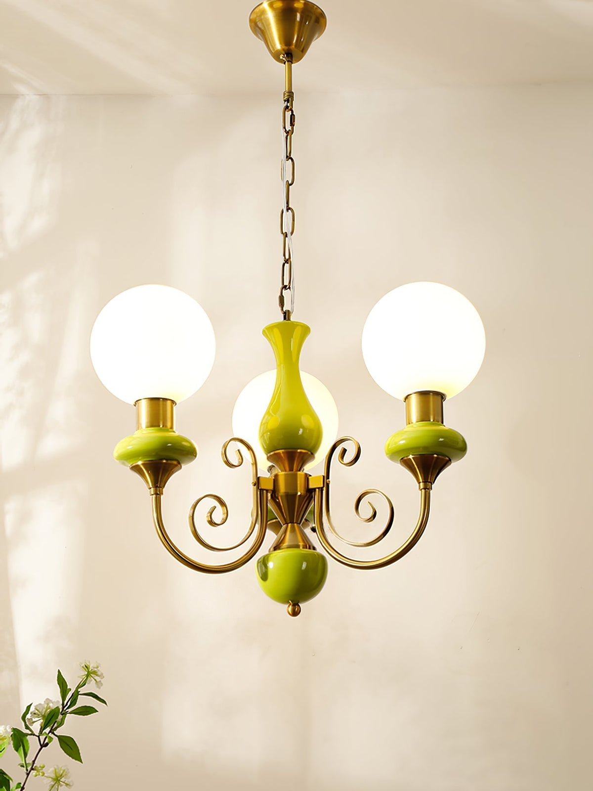 Multi-Globe Pendant Chandelier for Dining Room – Iron Frame with Frosted Glass Shades – Modern Farmhouse Ceiling Light – Adjustable Chain | Thomler