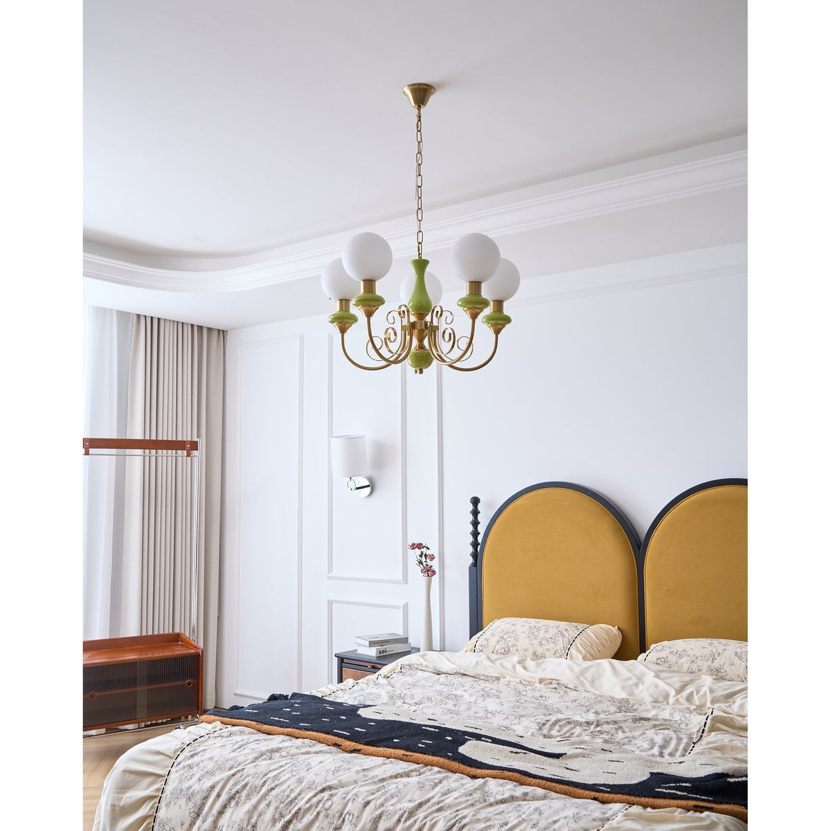 Multi-Globe Pendant Chandelier for Dining Room – Iron Frame with Frosted Glass Shades – Modern Farmhouse Ceiling Light – Adjustable Chain | Thomler