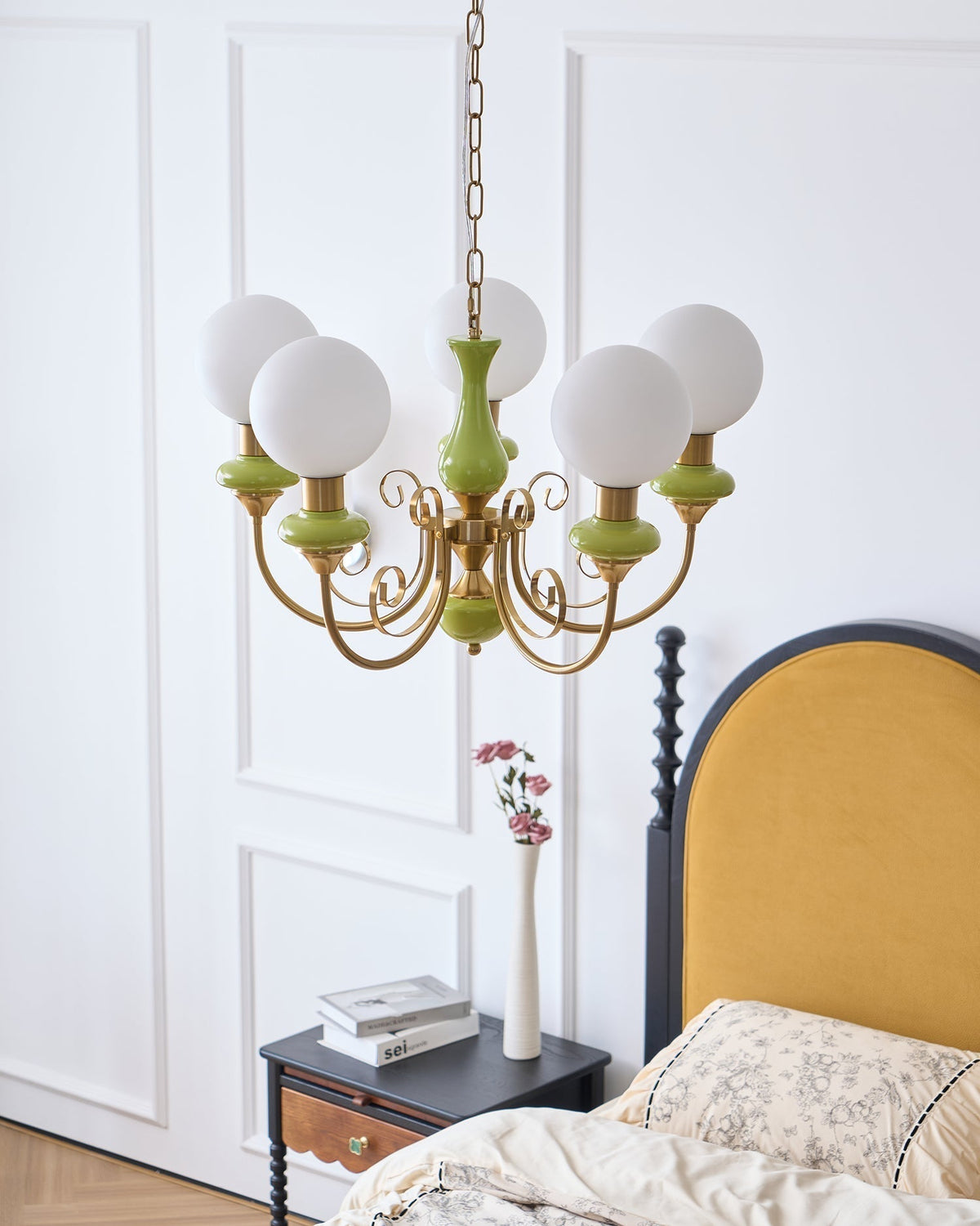 Multi-Globe Pendant Chandelier for Dining Room – Iron Frame with Frosted Glass Shades – Modern Farmhouse Ceiling Light – Adjustable Chain | Thomler