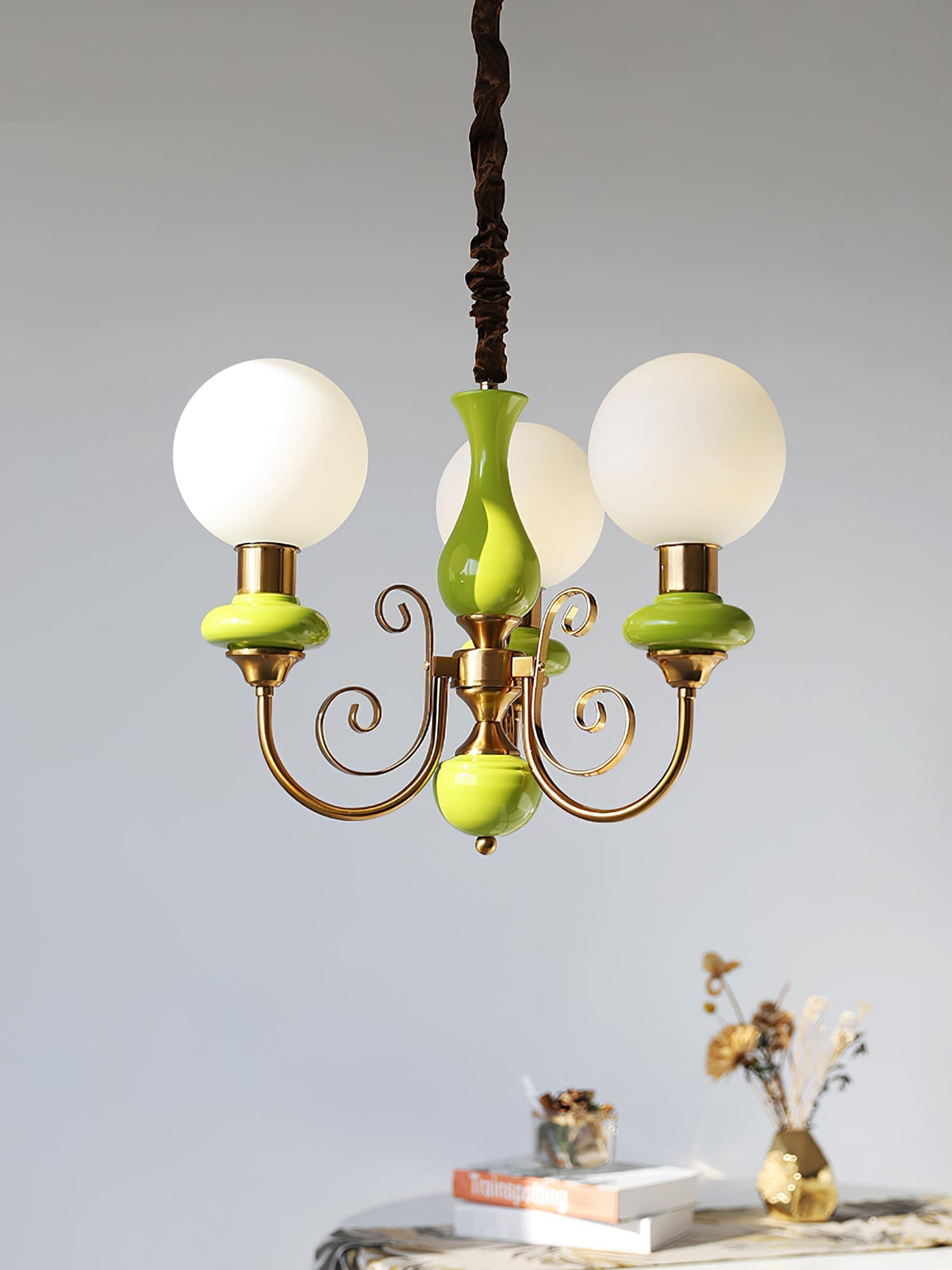 Multi-Globe Pendant Chandelier for Dining Room – Iron Frame with Frosted Glass Shades – Modern Farmhouse Ceiling Light – Adjustable Chain | Thomler