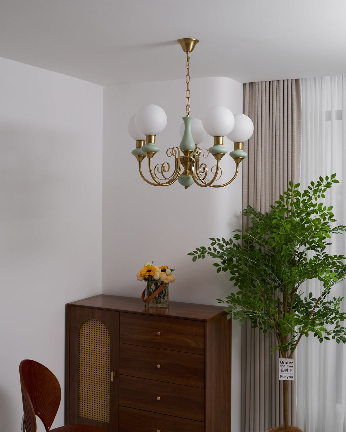 Multi-Globe Pendant Chandelier for Dining Room – Iron Frame with Frosted Glass Shades – Modern Farmhouse Ceiling Light – Adjustable Chain | Thomler