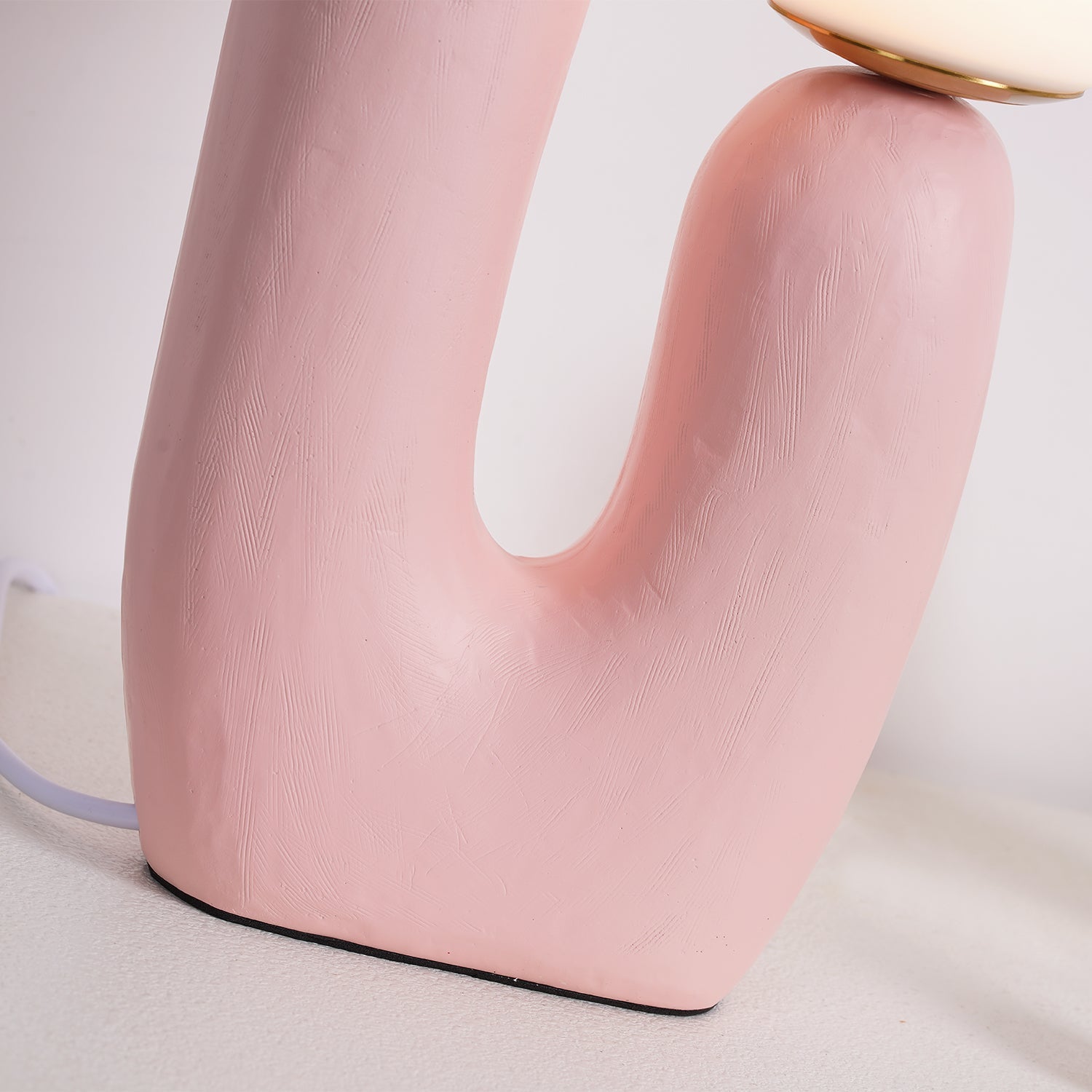 Resin Table Lamp 16.5 in Indoor Use LED G9 Modern Desk Nightstand Accent Light Green Pink White Terra Cotta | Thomler