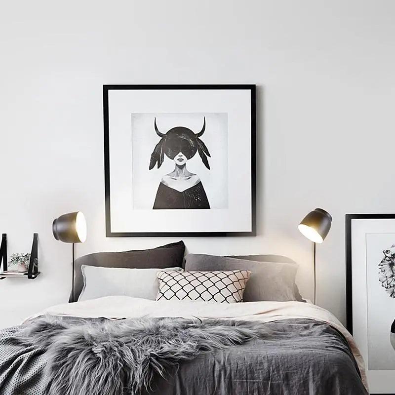 Plug-In Wall Sconce Light Fixture with Cord for Bedroom, Living Room, Hallway | Modern Ambient Lighting for Home | Simple No-Hardwire Setup | Thomler