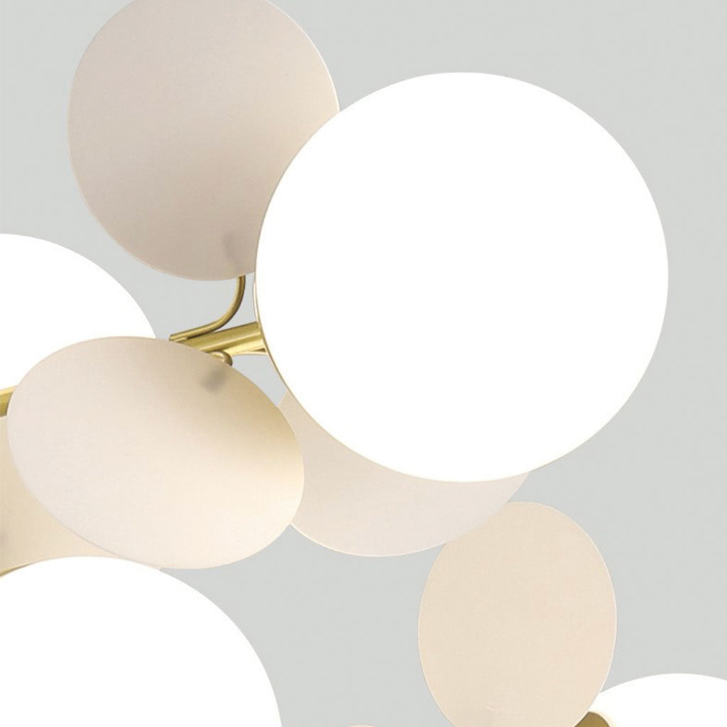 Chandelier Opal Glass Branch 23.6 in LED Living Room Dining Room Decorative Ceiling Light Fixture Modern Artistic Multi Light | Thomler