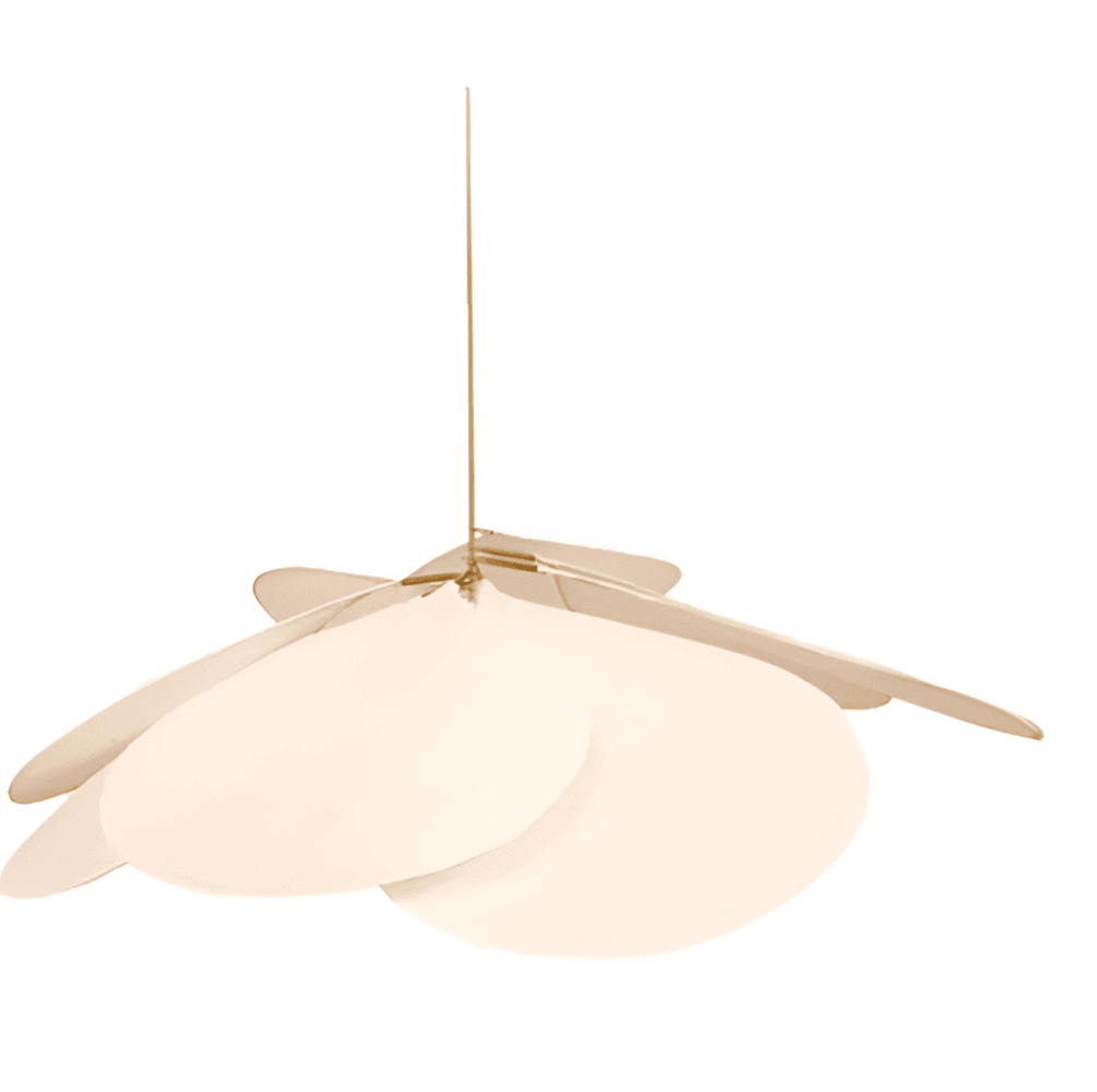 Pendant Light Fabric Flower Shade 50.0 cm Vintage Living Room Bedroom Dining Hanging Ceiling Lamp E27 Adjustable | Thomler