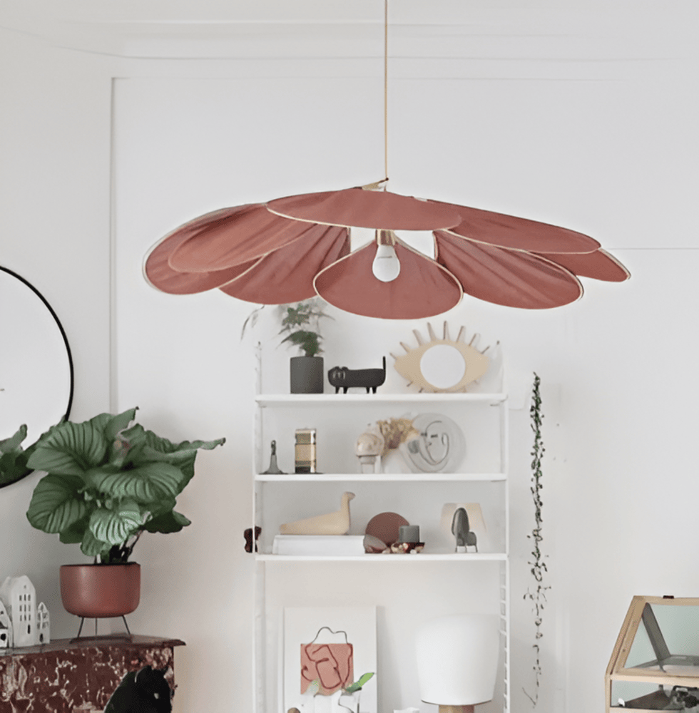 Pendant Light Fabric Flower 50.0–80.0 cm Adjustable Living Room Bedroom Dining Room Decorative Ceiling Lamp | Thomler