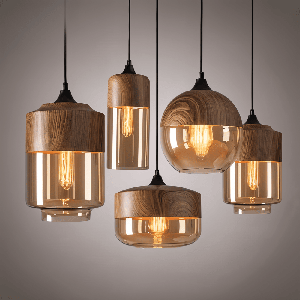 Pendant Light Glass 25.4 cm Tinted Shade Dining Room Kitchen Island Scandinavian Retro Hanging Ceiling Lamp Adjustable | Thomler