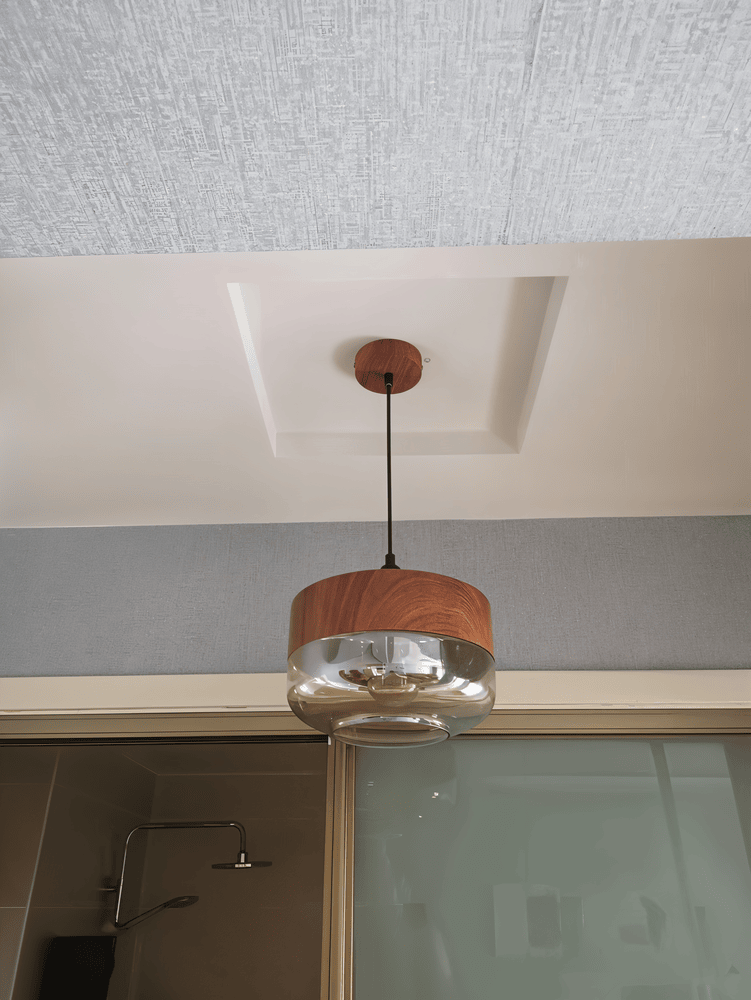 Pendant Light Glass 25.4 cm Tinted Shade Dining Room Kitchen Island Scandinavian Retro Hanging Ceiling Lamp Adjustable | Thomler