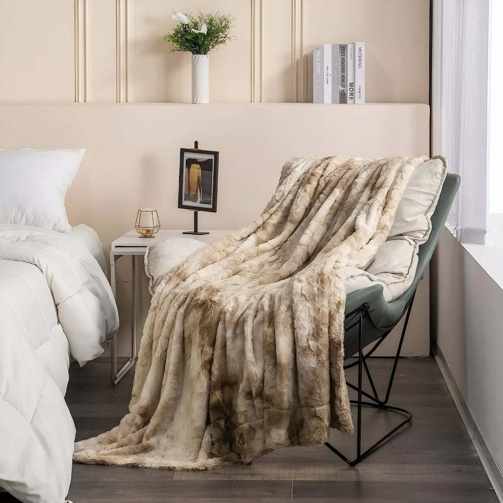 Plush Reversible Fleece Throw Blanket Winter Warmth Coral Velvet Batik Design Cozy Bed Sofa Cover Double-Sided Soft Anti-Pilling | Thomler