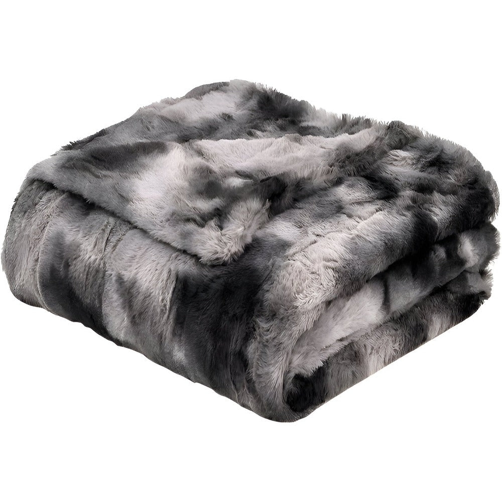 Plush Reversible Fleece Throw Blanket Winter Warmth Coral Velvet Batik Design Cozy Bed Sofa Cover Double-Sided Soft Anti-Pilling | Thomler