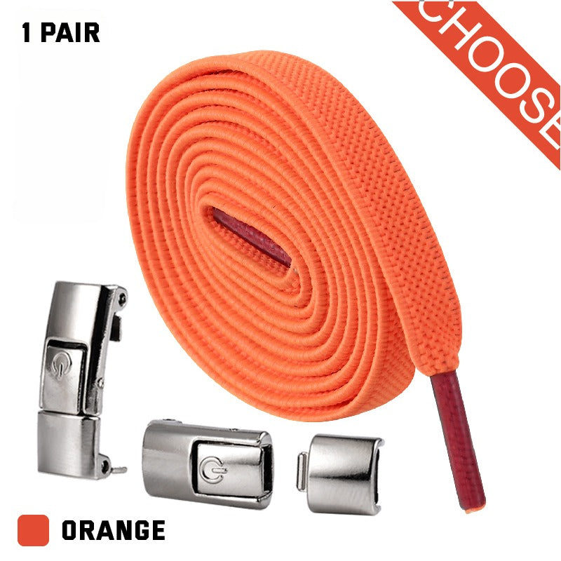 No-Tie Shoe Laces with Quick-Lock System – Elastic Lacing for Sneakers, Running Shoes & Everyday Footwear – One-Click Easy On/Off Closure | Thomler