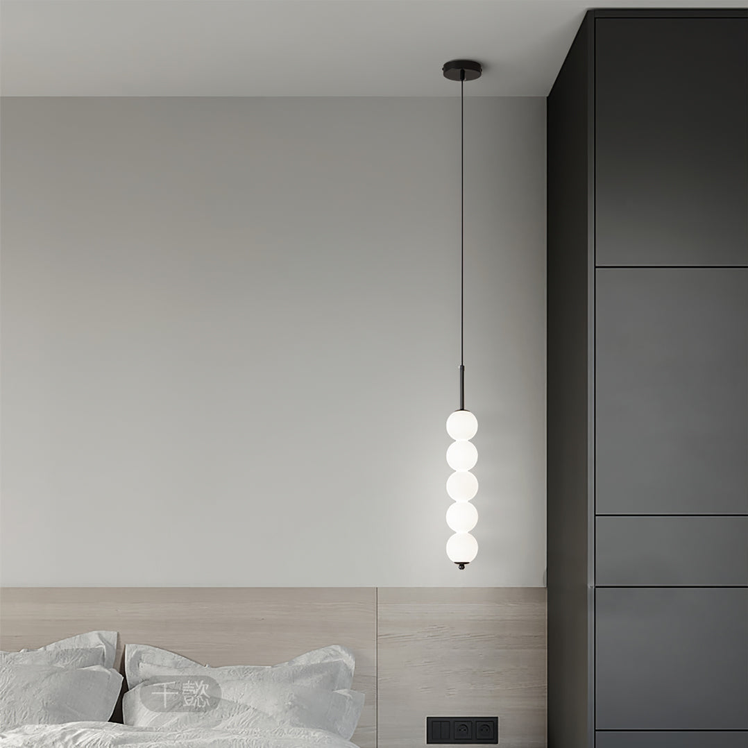 Pendant Light Brass Milk Glass 14.6 in Indoor Dining Room Kitchen Ceiling Lamp Soft LED Illumination Decorative Modern Hanging Fixture | Thomler