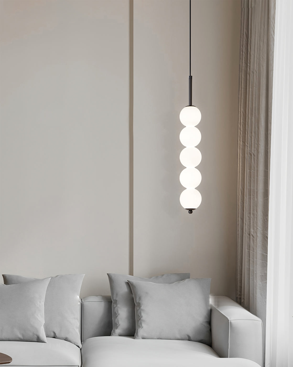 Pendant Light Brass Milk Glass 14.6 in Indoor Dining Room Kitchen Ceiling Lamp Soft LED Illumination Decorative Modern Hanging Fixture | Thomler
