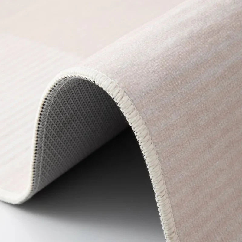Freeform Polyester Area Rug with Grip-Safe Backing for Living Rooms, Bedrooms & Hallways | Non-Slip Abstract Shape Floor Mat | Thomler