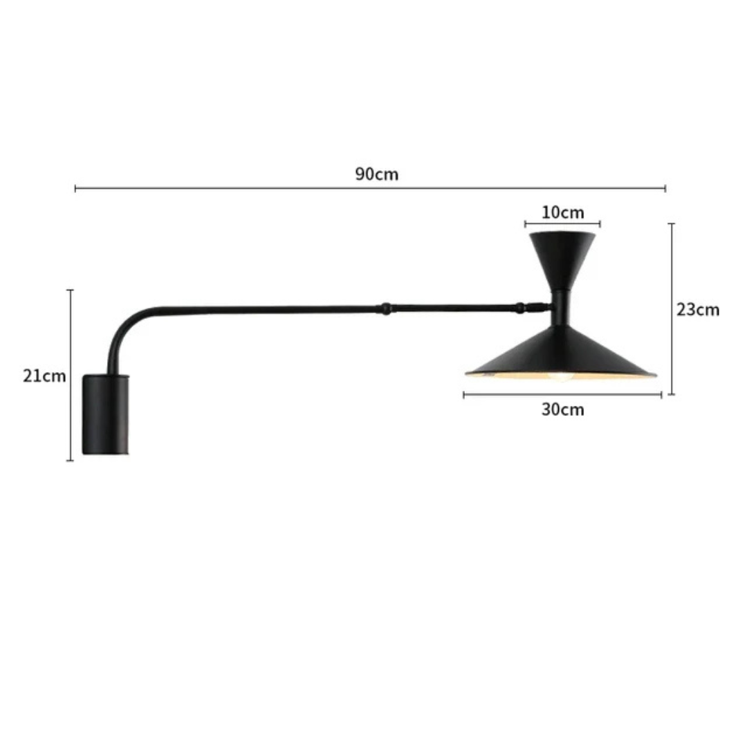 Wall Lamp Metal Adjustable Arm E14 LED Living Room Bedroom Reading Light Directional Indoor Accent Lighting | Thomler
