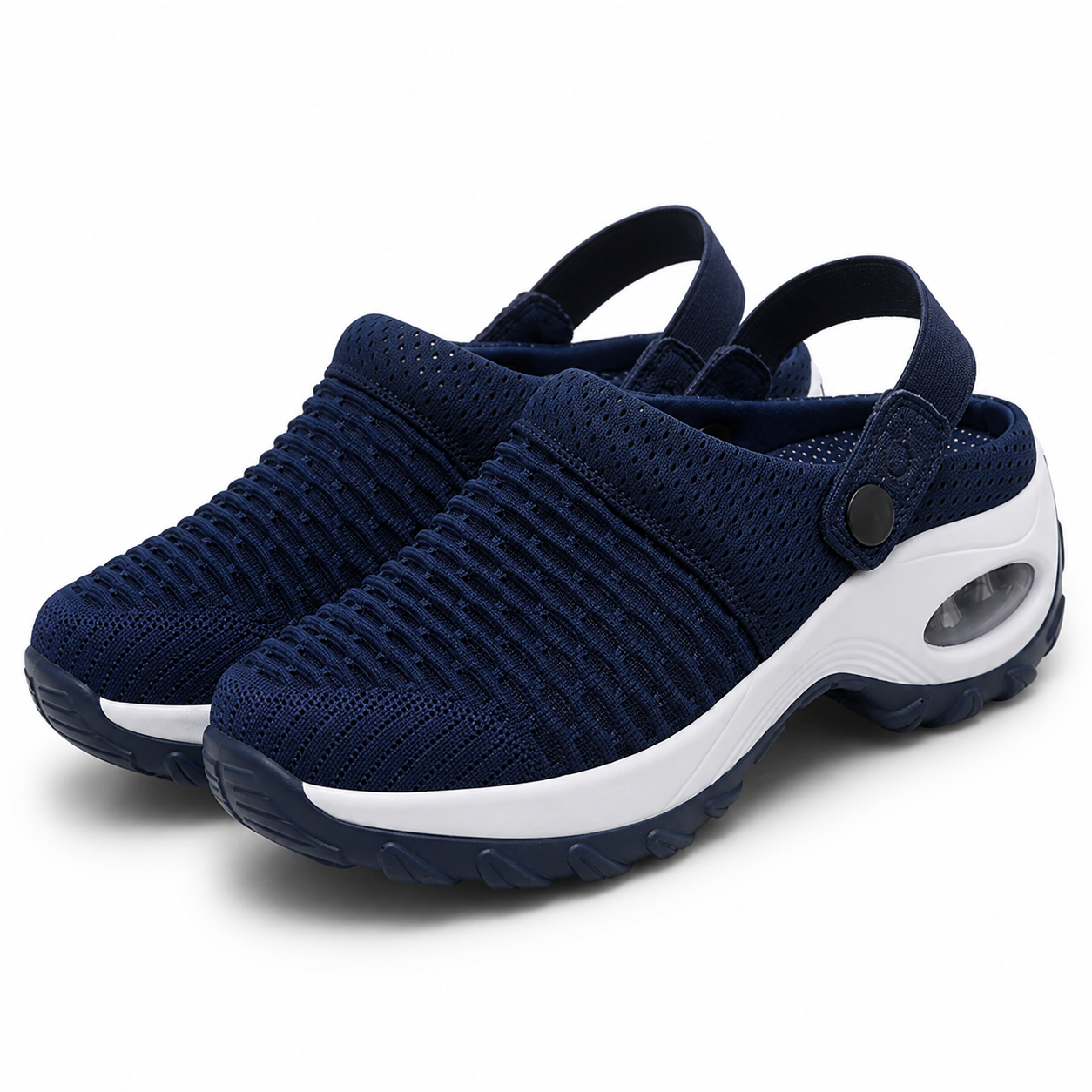 Women's Breathable Mesh Slip-On Clogs with Air-Cushion Sole for All-Day Comfort | Orthopedic Support Shoes for Nurses, Retail Workers & Long | Thomler