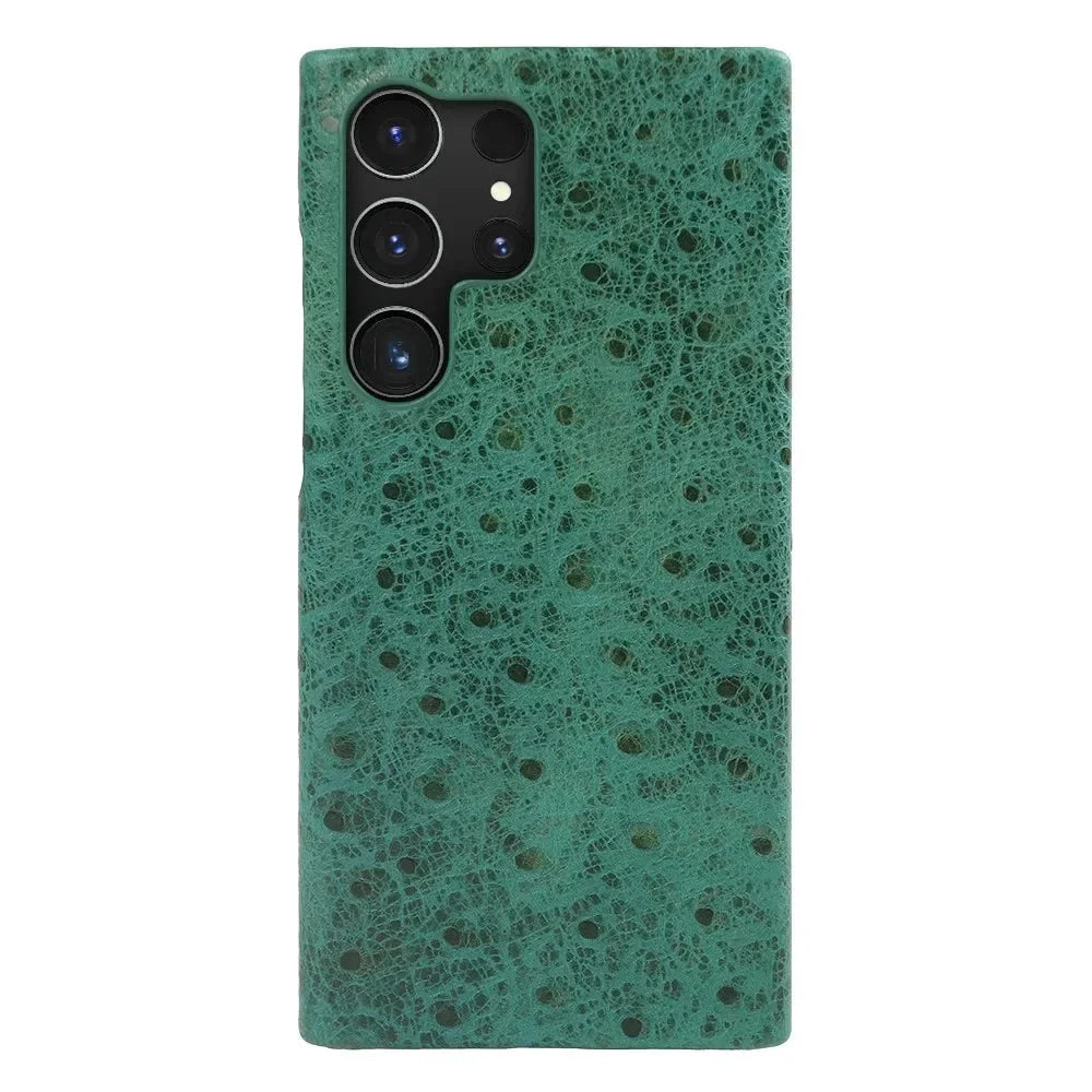 Premium Textured Leather Samsung Galaxy Case Shock-Absorbing Protective Cover with Raised Edges for S22 S23 S24 S25 S26 Note 20 | Thomler