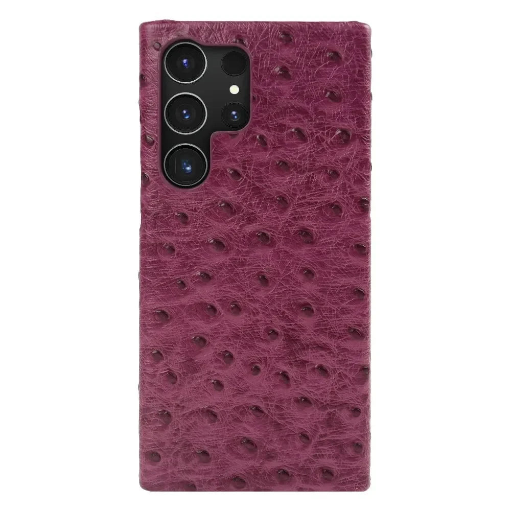 Premium Textured Leather Samsung Galaxy Case Shock-Absorbing Protective Cover with Raised Edges for S22 S23 S24 S25 S26 Note 20 | Thomler
