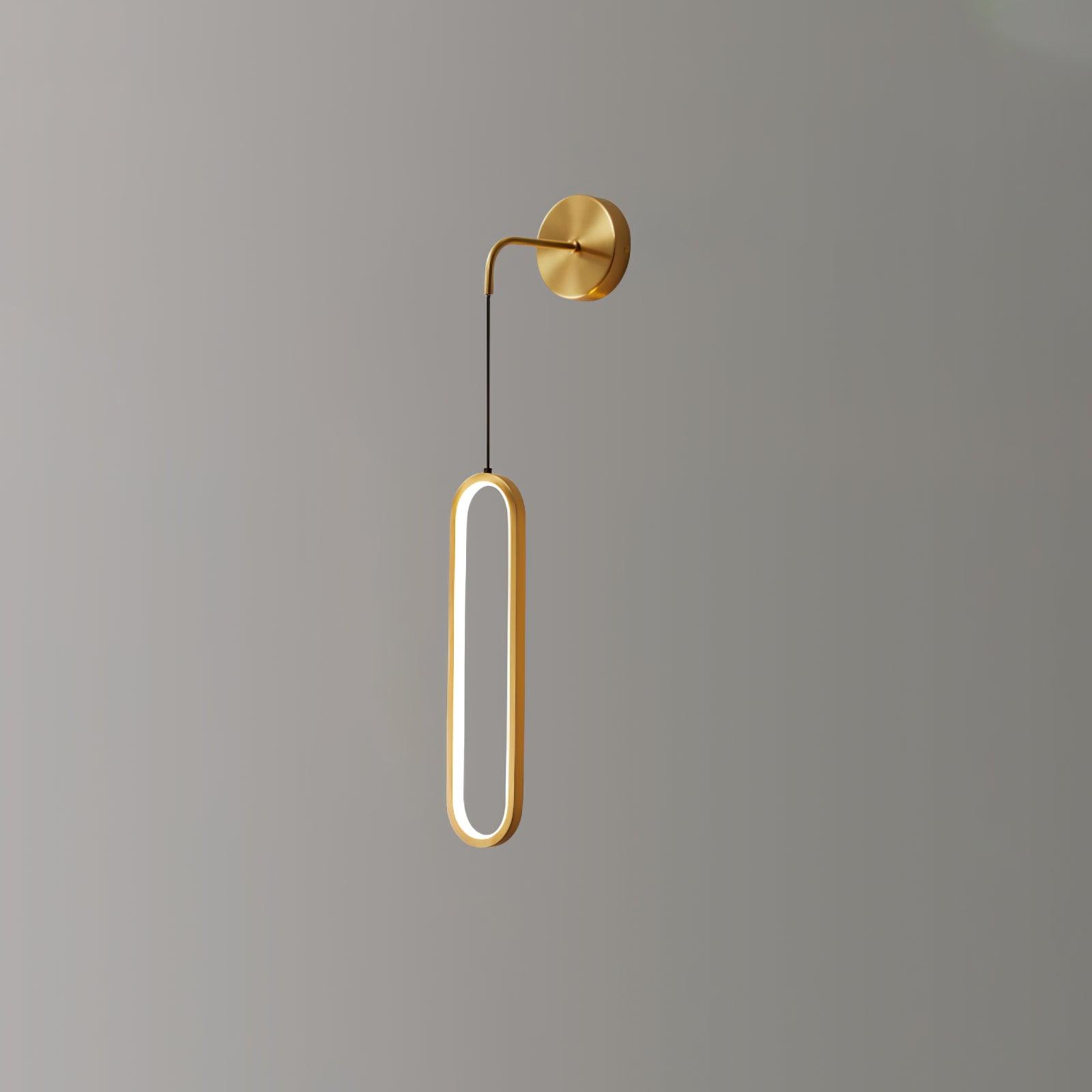 Wall Lamp Brass Integrated LED 68.0 cm White Bedroom Hallway Living Room Hanging Accent Light Adjustable Colour Temperature | Thomler