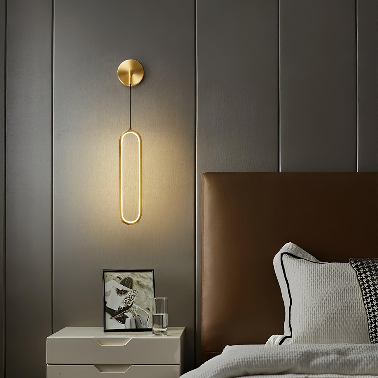 Wall Lamp Brass Integrated LED 68.0 cm White Bedroom Hallway Living Room Hanging Accent Light Adjustable Colour Temperature | Thomler