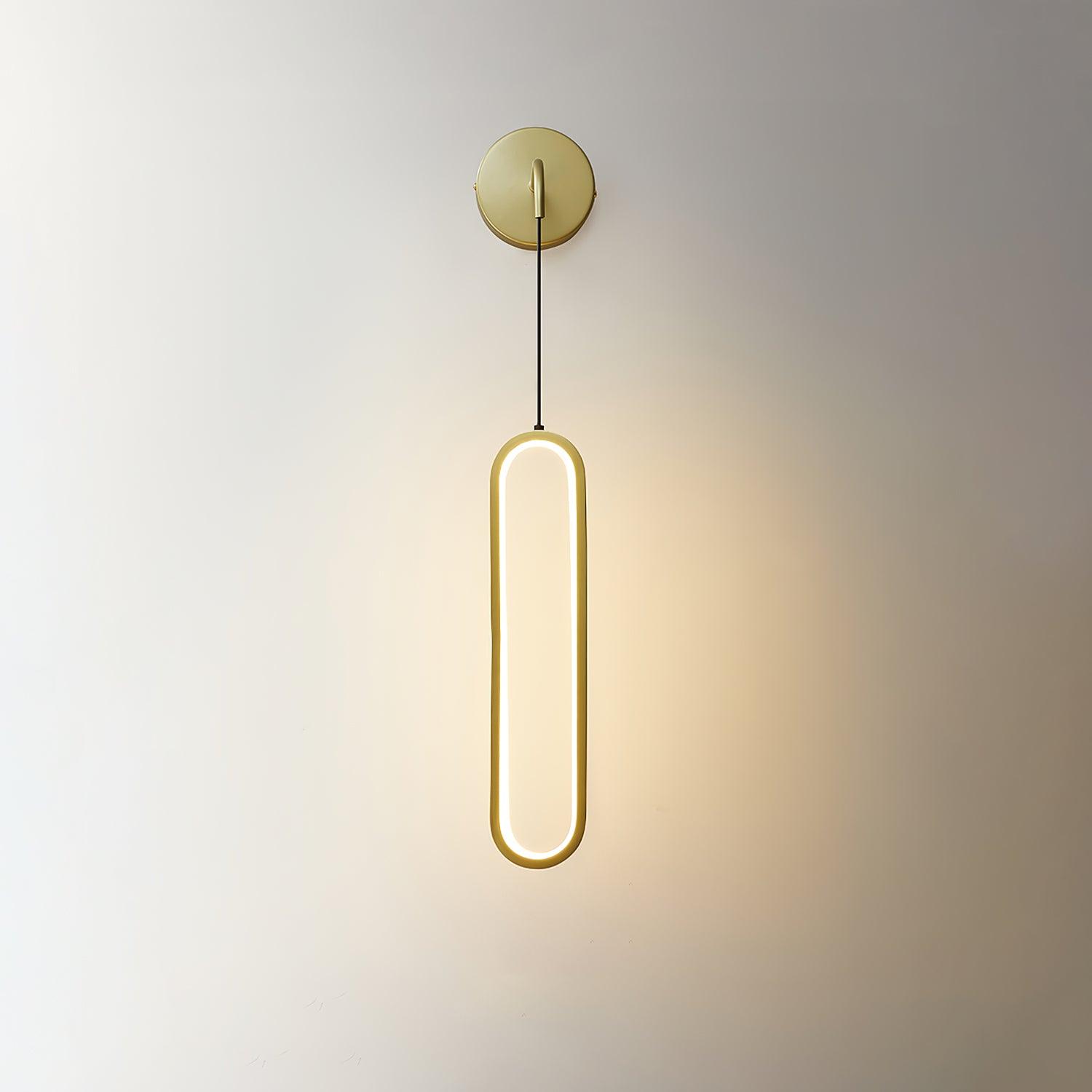 Wall Lamp Brass Integrated LED 68.0 cm White Bedroom Hallway Living Room Hanging Accent Light Adjustable Colour Temperature | Thomler