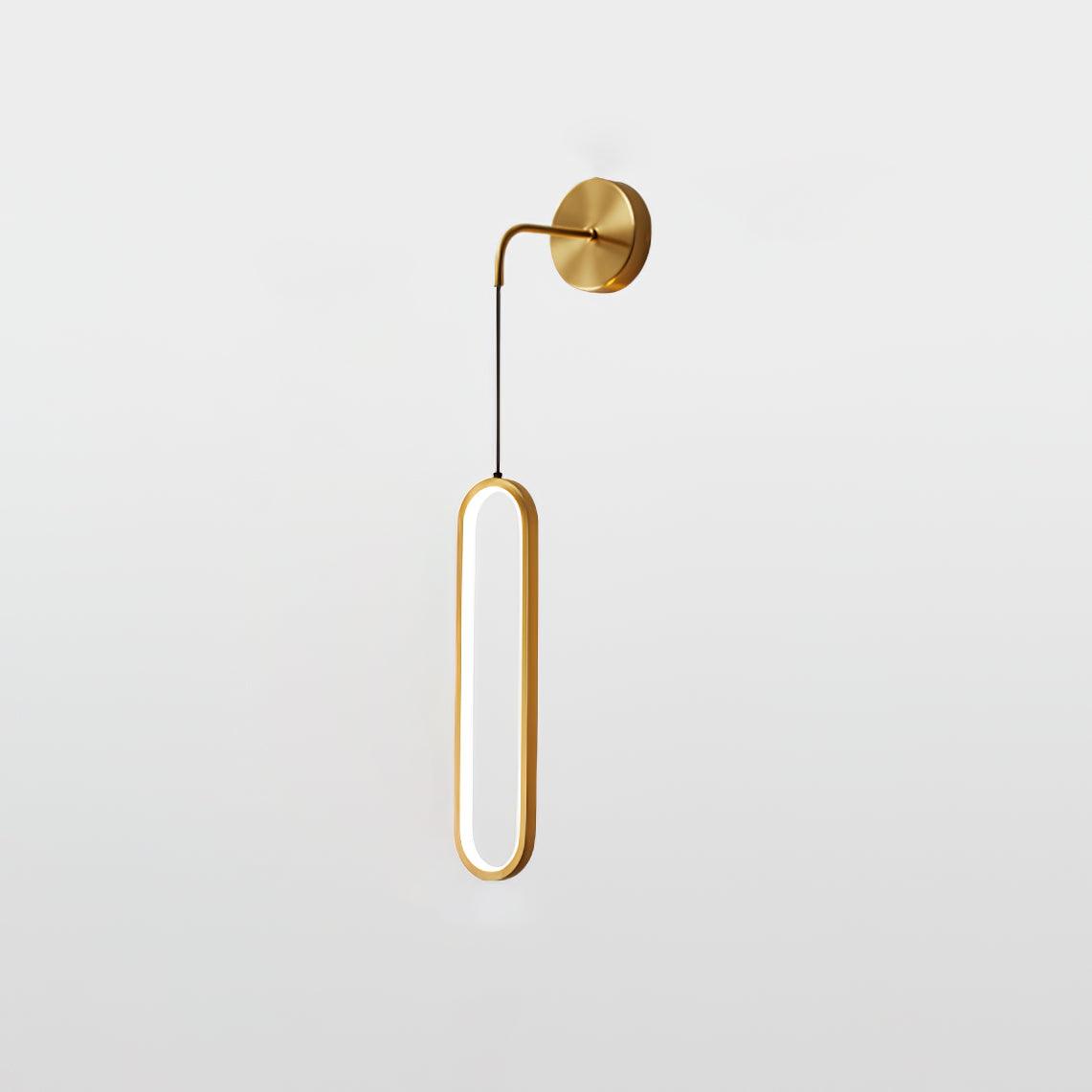 Wall Lamp Brass Integrated LED 68.0 cm White Bedroom Hallway Living Room Hanging Accent Light Adjustable Colour Temperature | Thomler