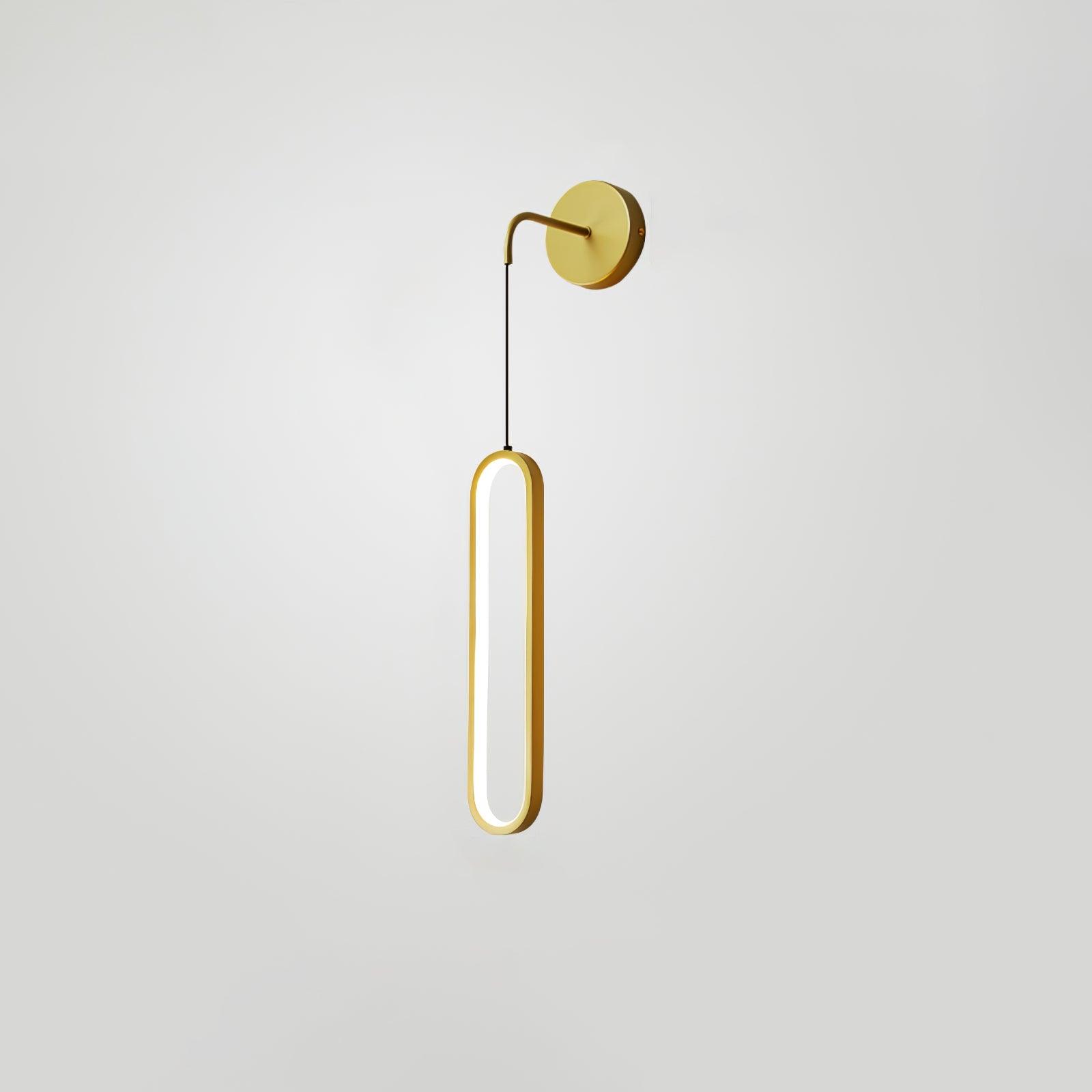Wall Lamp Brass Integrated LED 68.0 cm White Bedroom Hallway Living Room Hanging Accent Light Adjustable Colour Temperature | Thomler