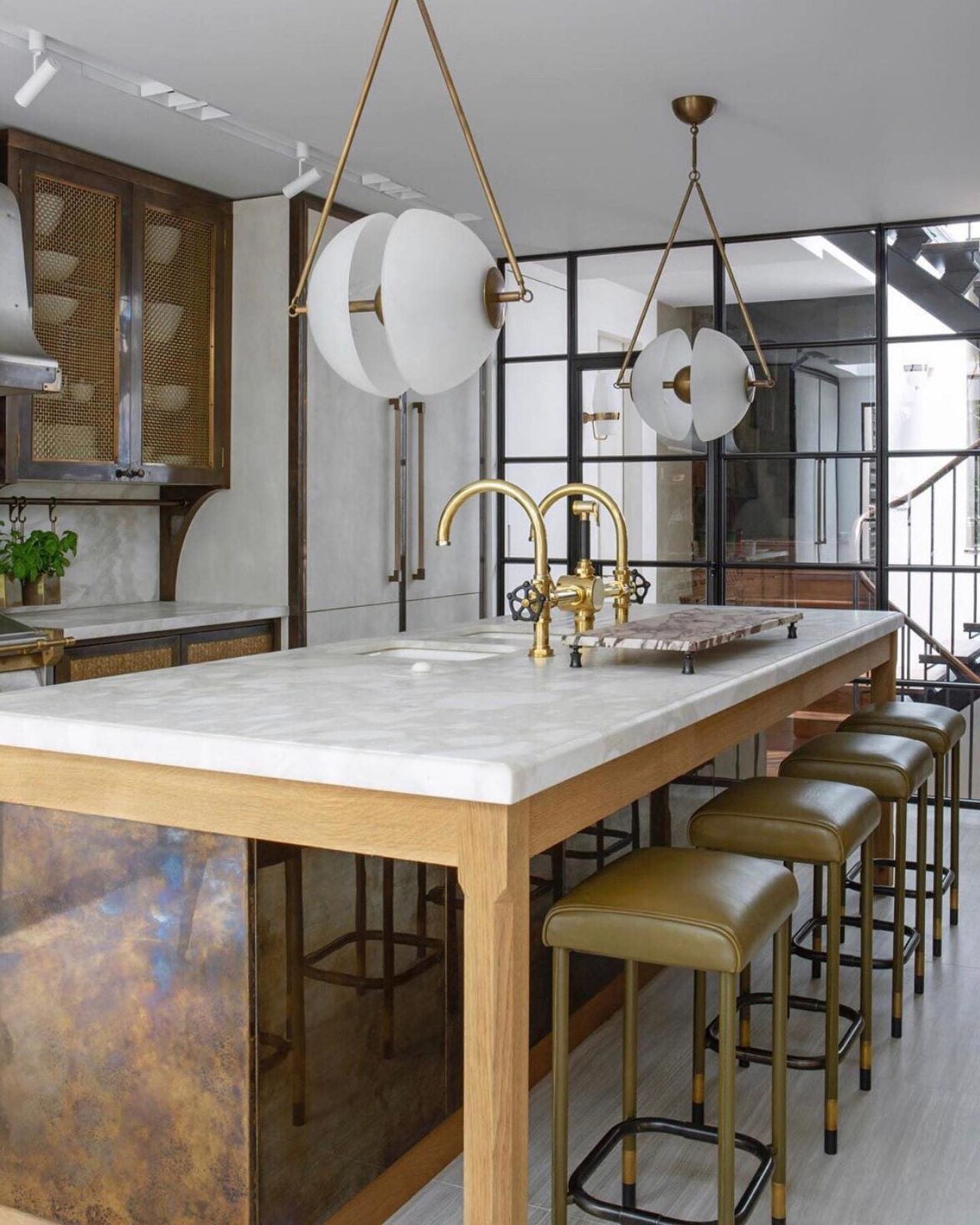Pendant Light Metal 15.7 in White Glass 9.8 in Indoor Ceiling Lighting Dining Room Kitchen | Thomler