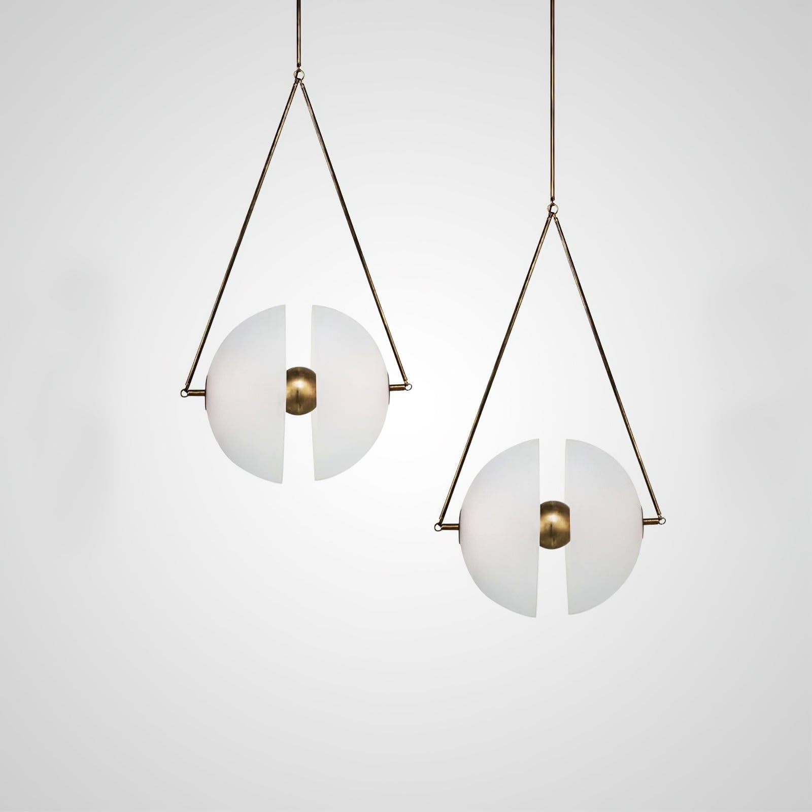 Pendant Light Metal 15.7 in White Glass 9.8 in Indoor Ceiling Lighting Dining Room Kitchen | Thomler