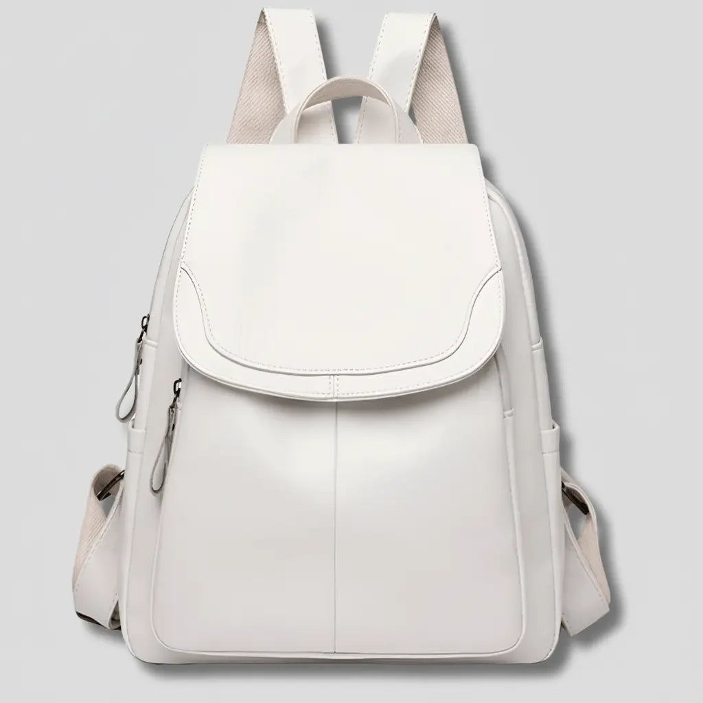 Anti-Diebstahl-Rucksack für Damen – Geprägtes PU-Leder mit verstecktem Reißverschluss