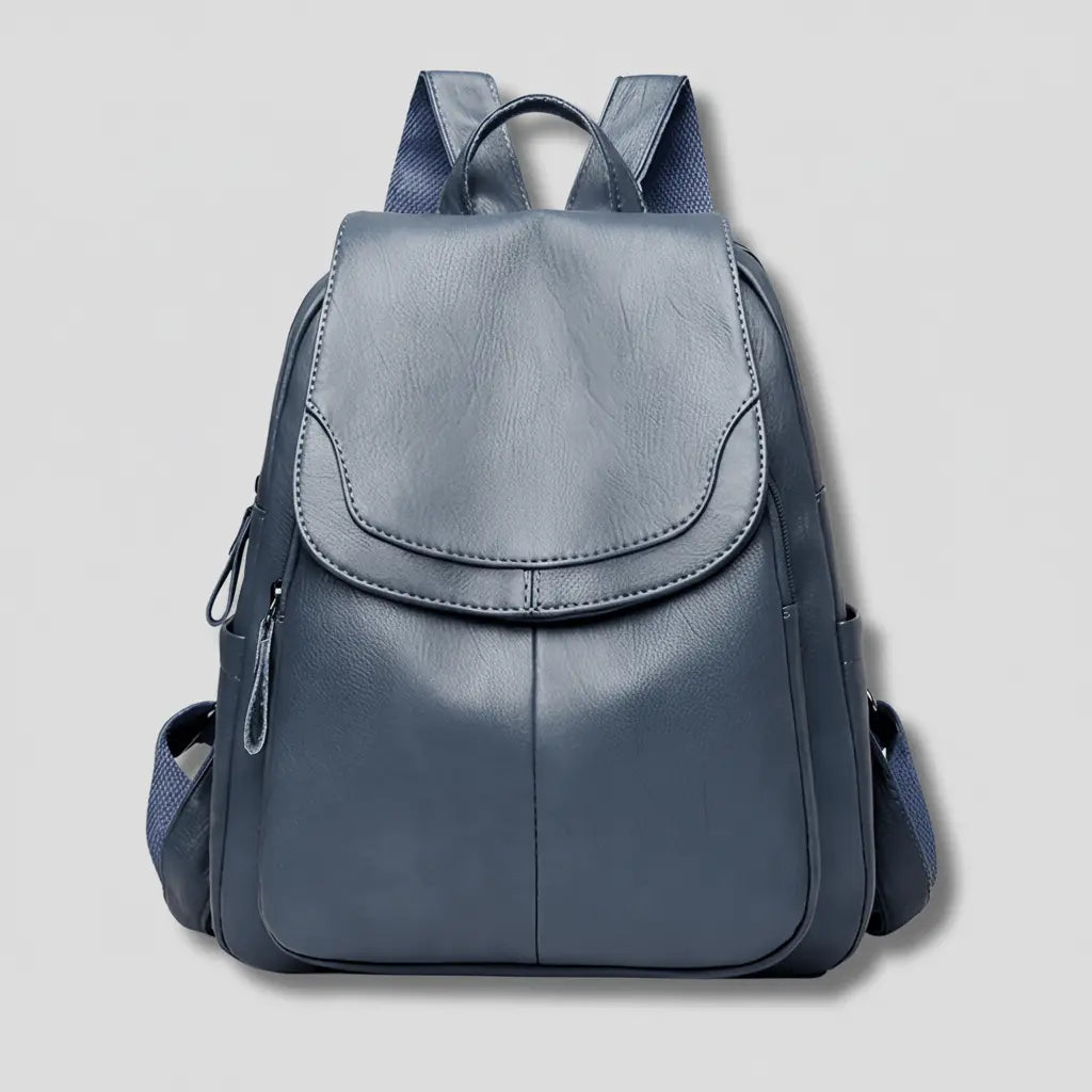 Anti-Diebstahl-Rucksack für Damen – Geprägtes PU-Leder mit verstecktem Reißverschluss